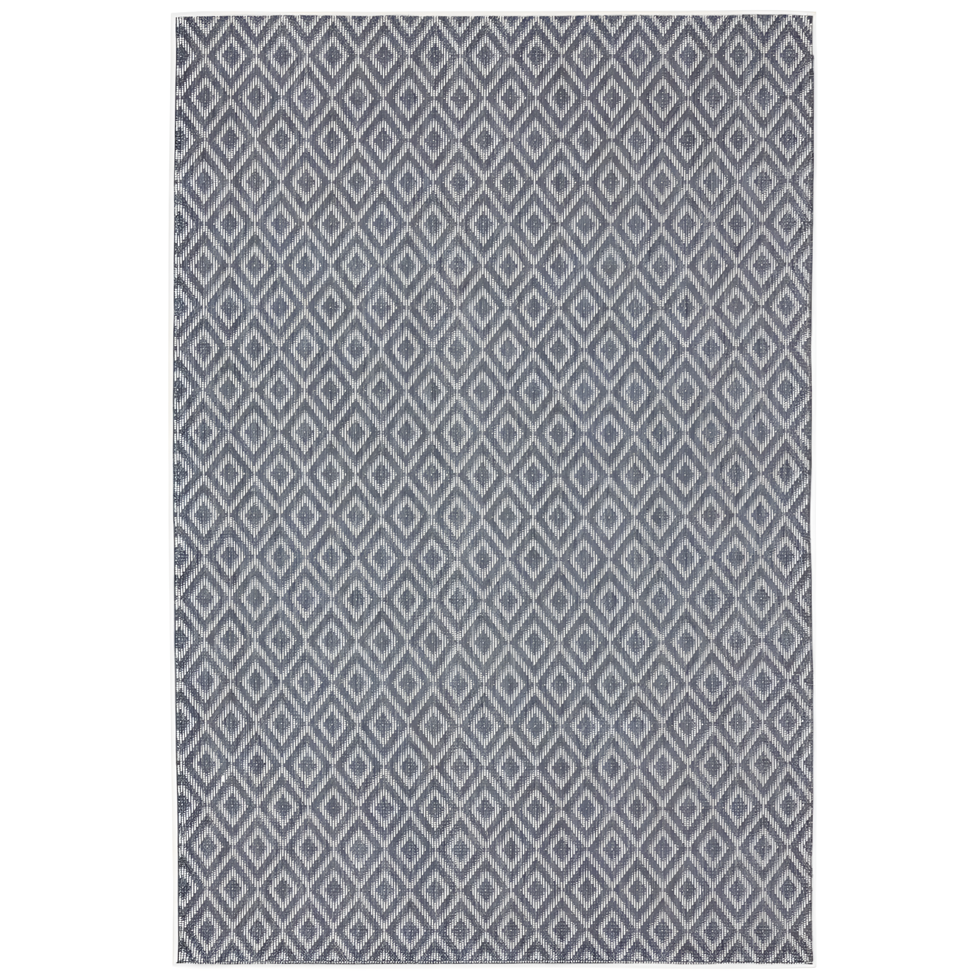 6'6" x 9'6" Tripoli Lydia Indoor/Outdoor Rug Denim/Cream - Home Dynamix: UV & Weather-Resistant, Woven Polypropylene