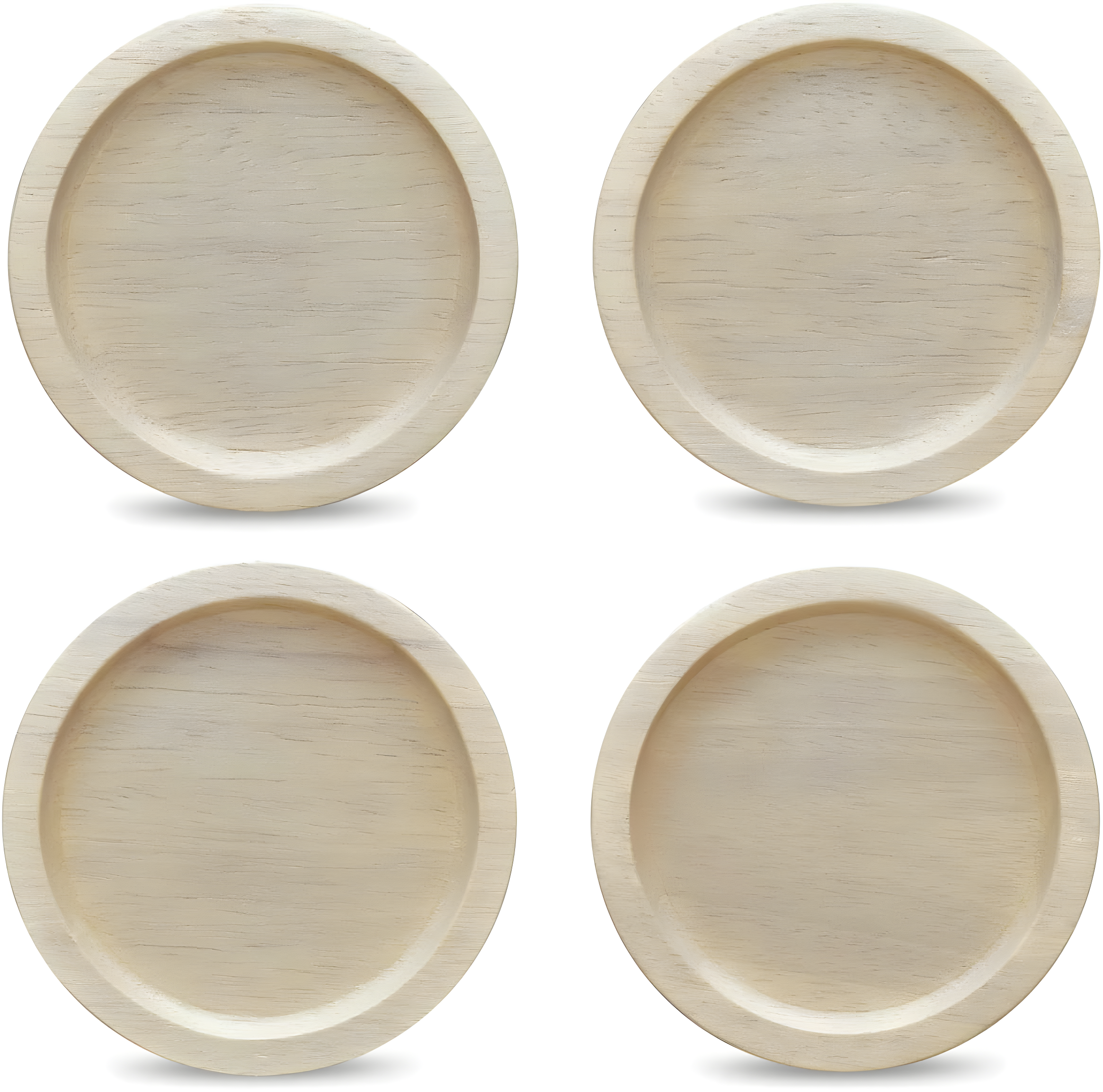Noritake Hammock Wood Set Of 4 Coasters, 3-3/4"