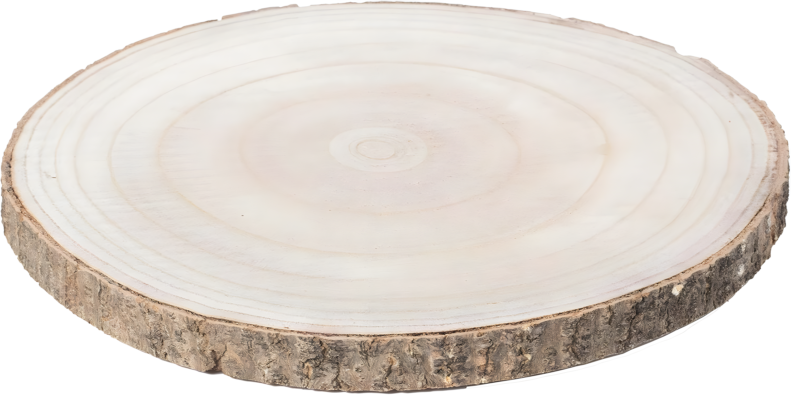 Vintiquewise Barky Natural Wood Slabs Rustic Ornament Slice Tray Table Charger - Approximately 14 Inch Dia