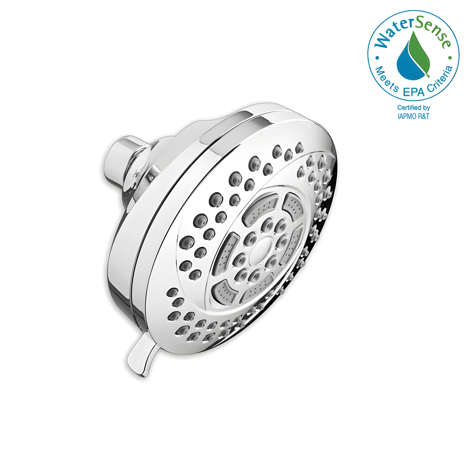 American Standard Hydrofocus 6-Spray 4.5 in. Raincan Showerhead in Polished Chrome