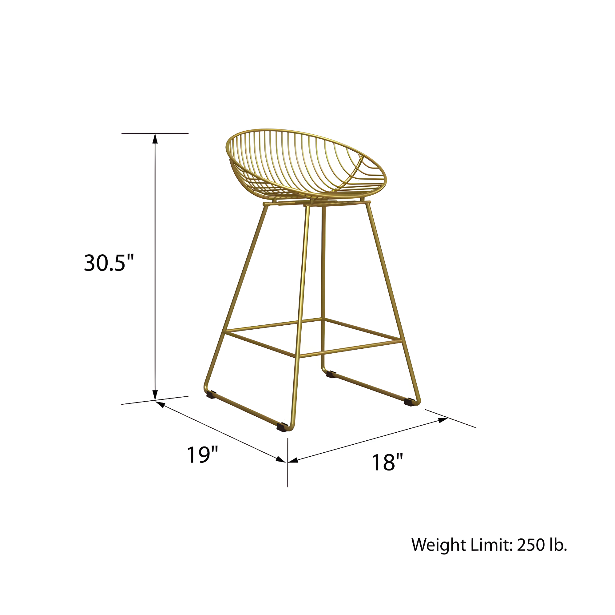 Ellis 25" Counter Bar Stool