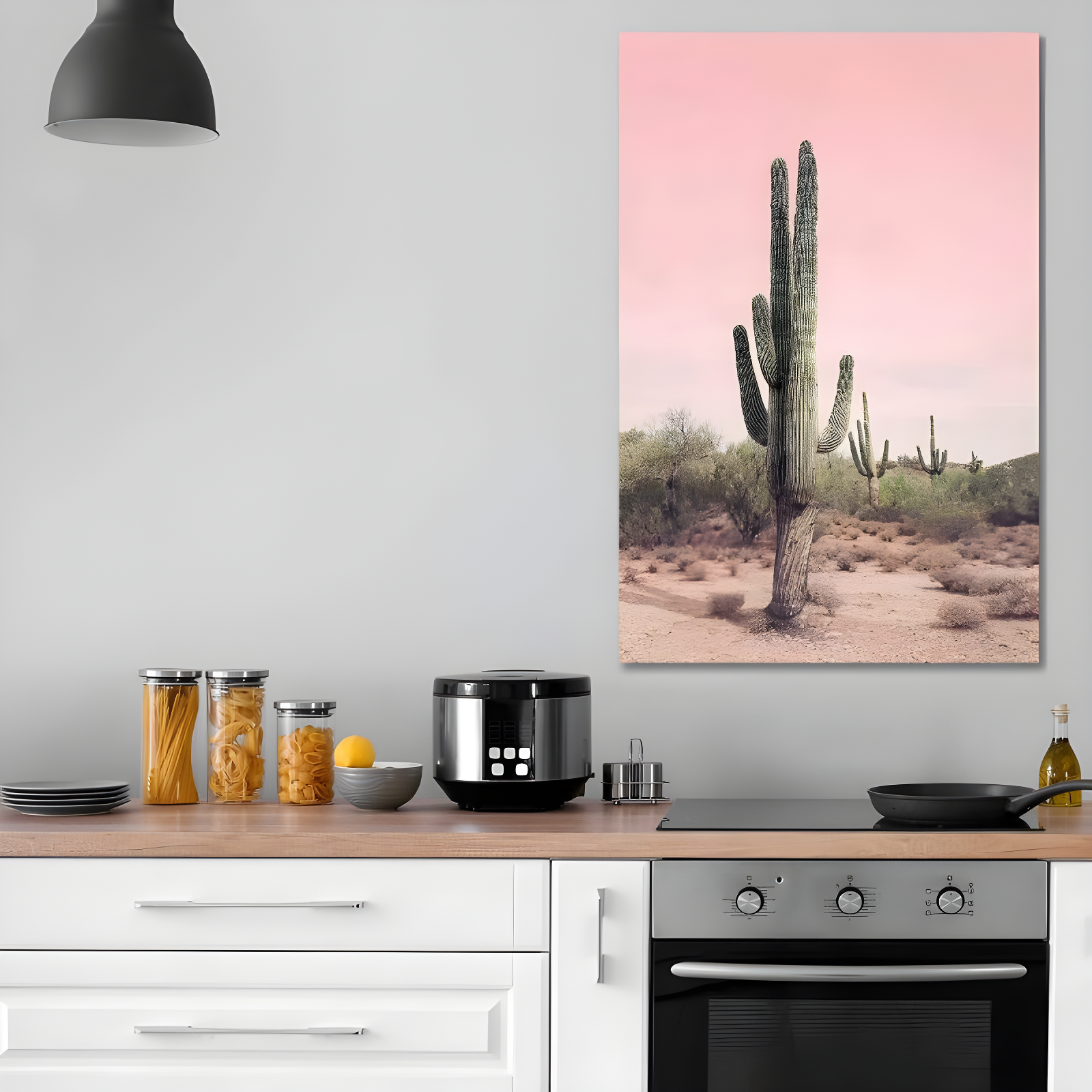 Desert Cactus Blush by Sisi and Seb - Graphic Art Print