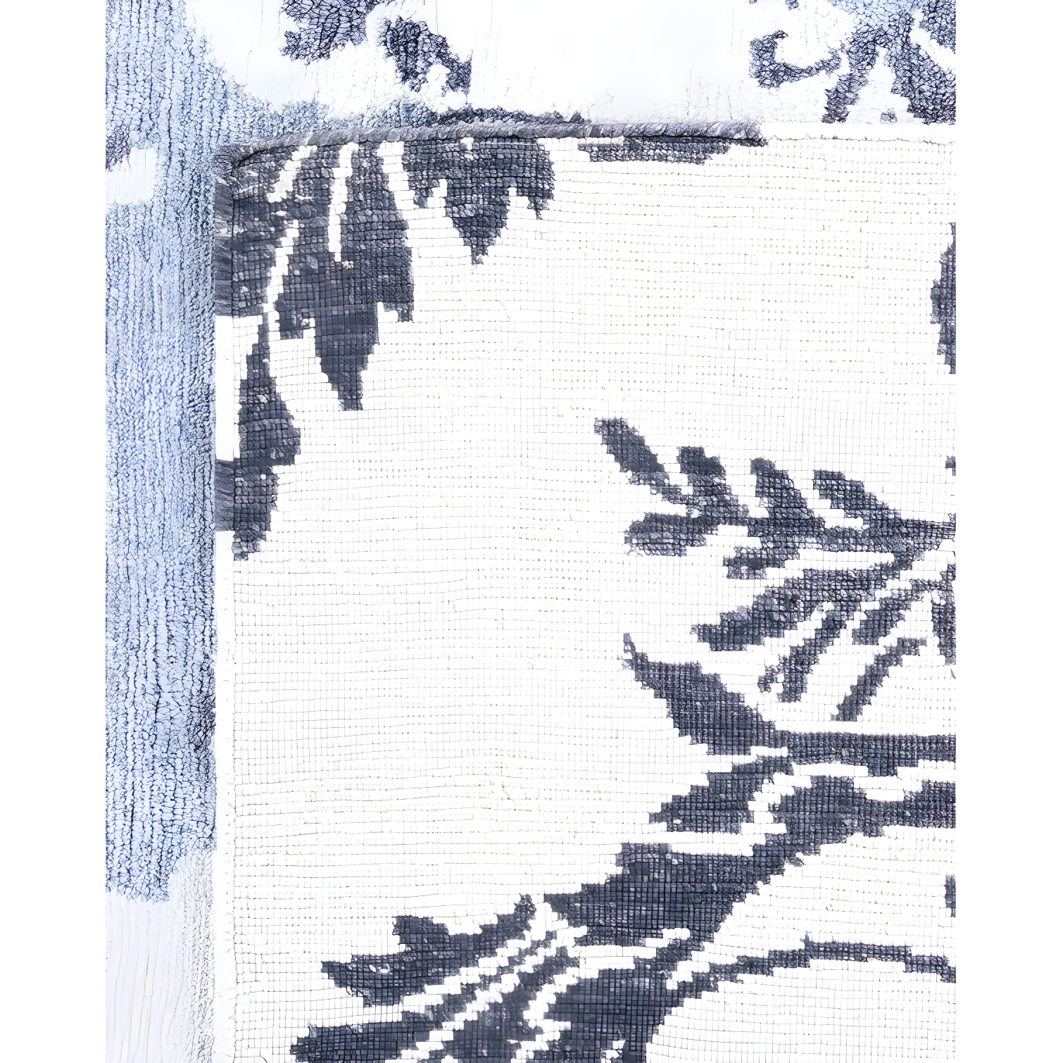 Solo Rugs One-of-a-Kind Rectangle 9'3" X 12'4" New Age Silk Area Rug Blue