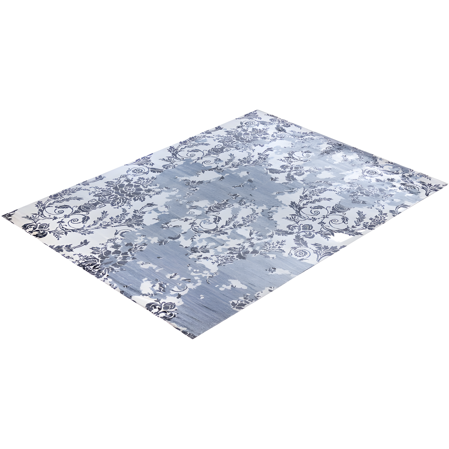 Solo Rugs One-of-a-Kind Rectangle 9'3" X 12'4" New Age Silk Area Rug Blue