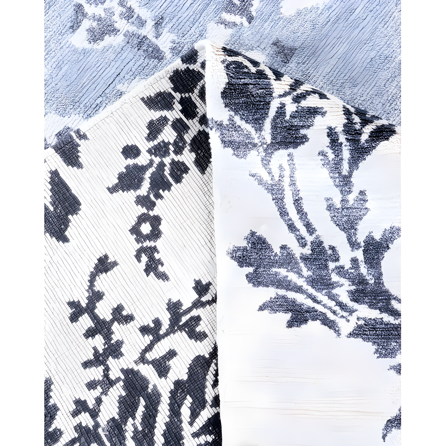 Solo Rugs One-of-a-Kind Rectangle 9'3" X 12'4" New Age Silk Area Rug Blue