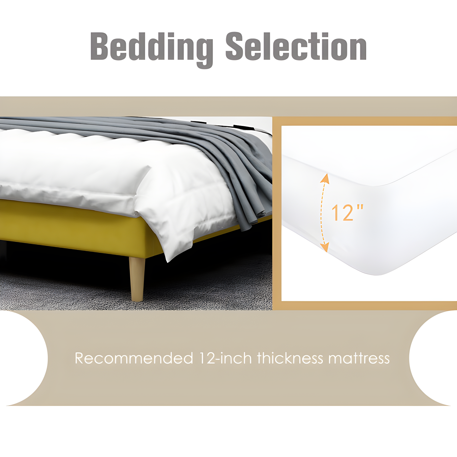 Wade Logan® Eriksay Low Profile Upholstered Platform Bed with Wingback Headboard