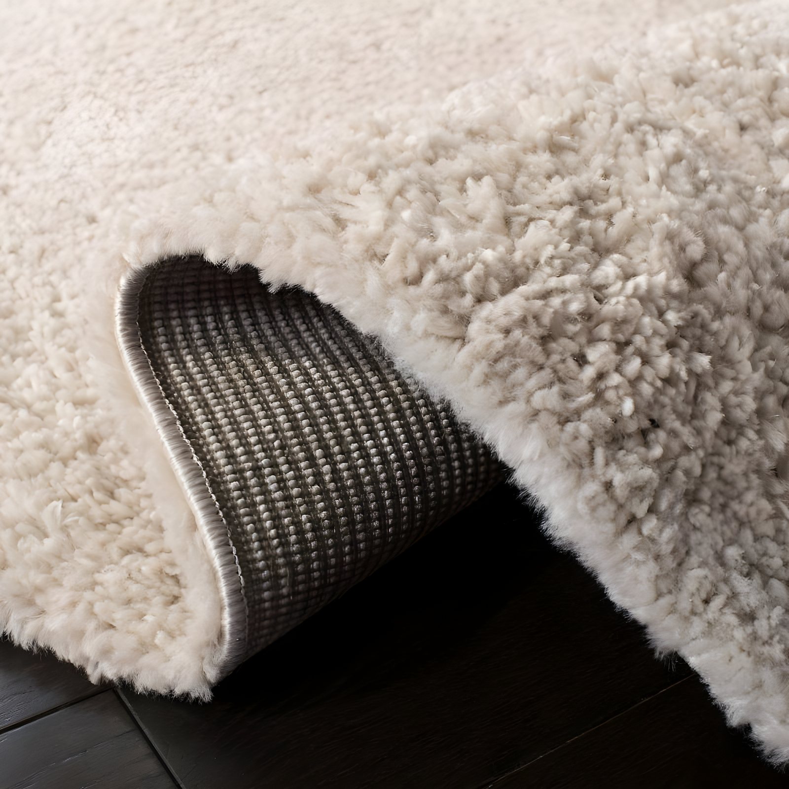 August Shag 900 AUG900 Power Loomed Indoor Runner Rug - Beige - 2'3"x6' - Safavieh