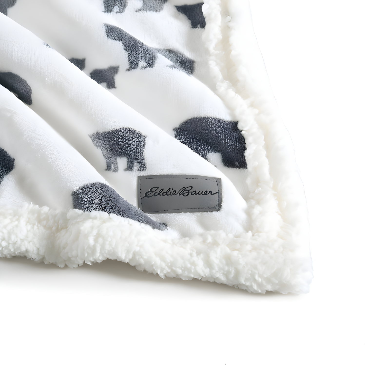 Eddie Bauer Eddie Bauer Plush Plaid Sherpa Reversible Blanket