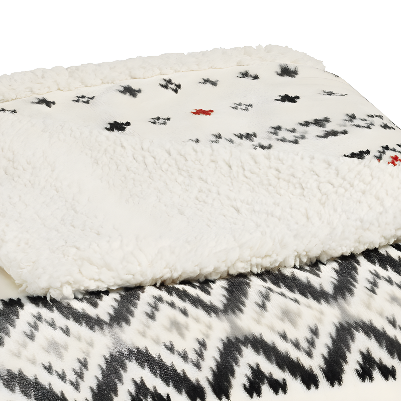 Eddie Bauer Eddie Bauer Plush Plaid Sherpa Reversible Blanket