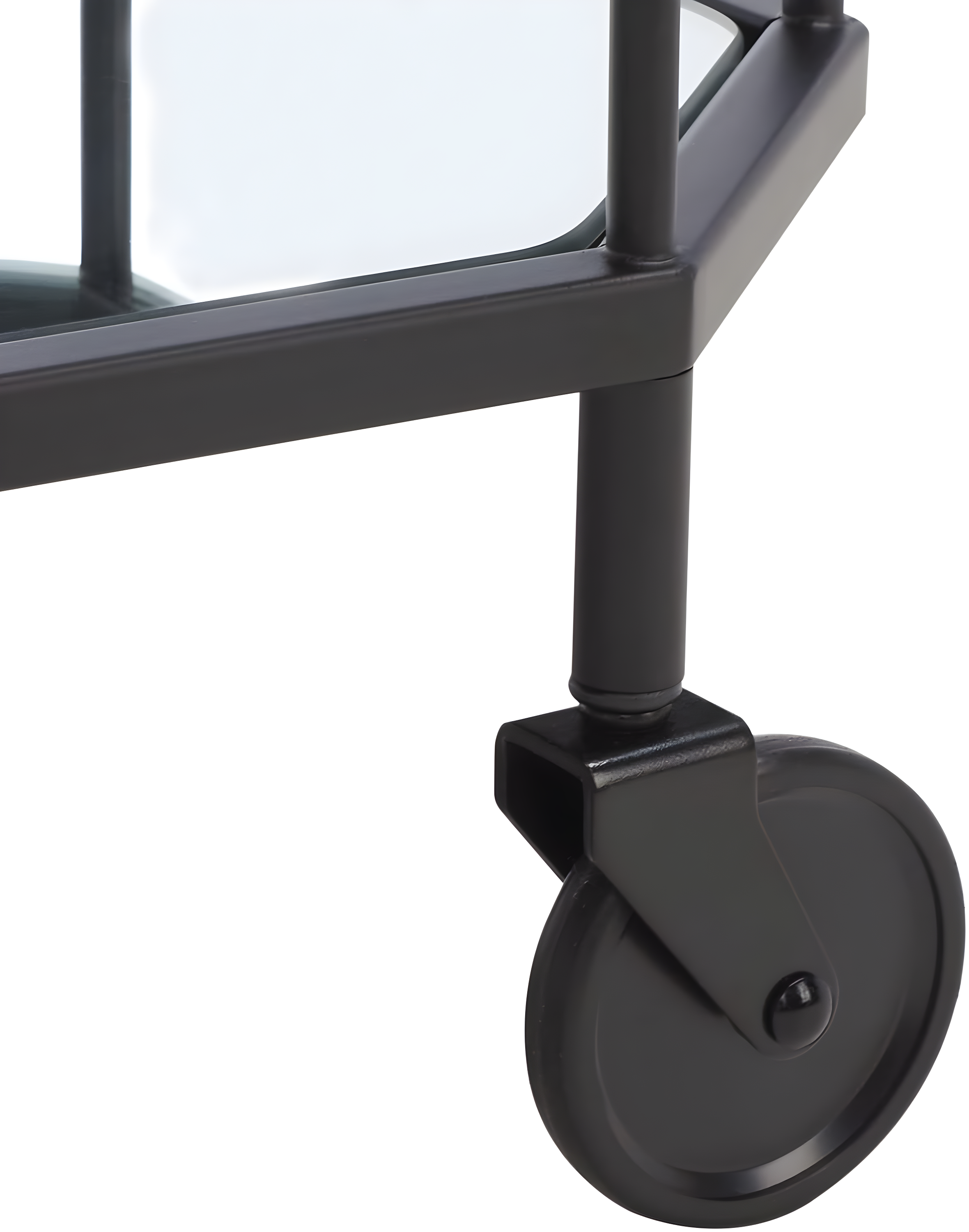 Silva 2 Tier Octagon Bar Cart - BCT8004D - Matte/Black - Safavieh