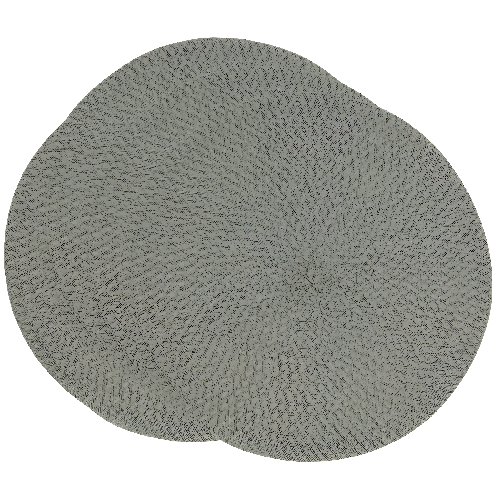 Saro Lifestyle Round Design Table Mats, Mint, (Set of 4 pcs)