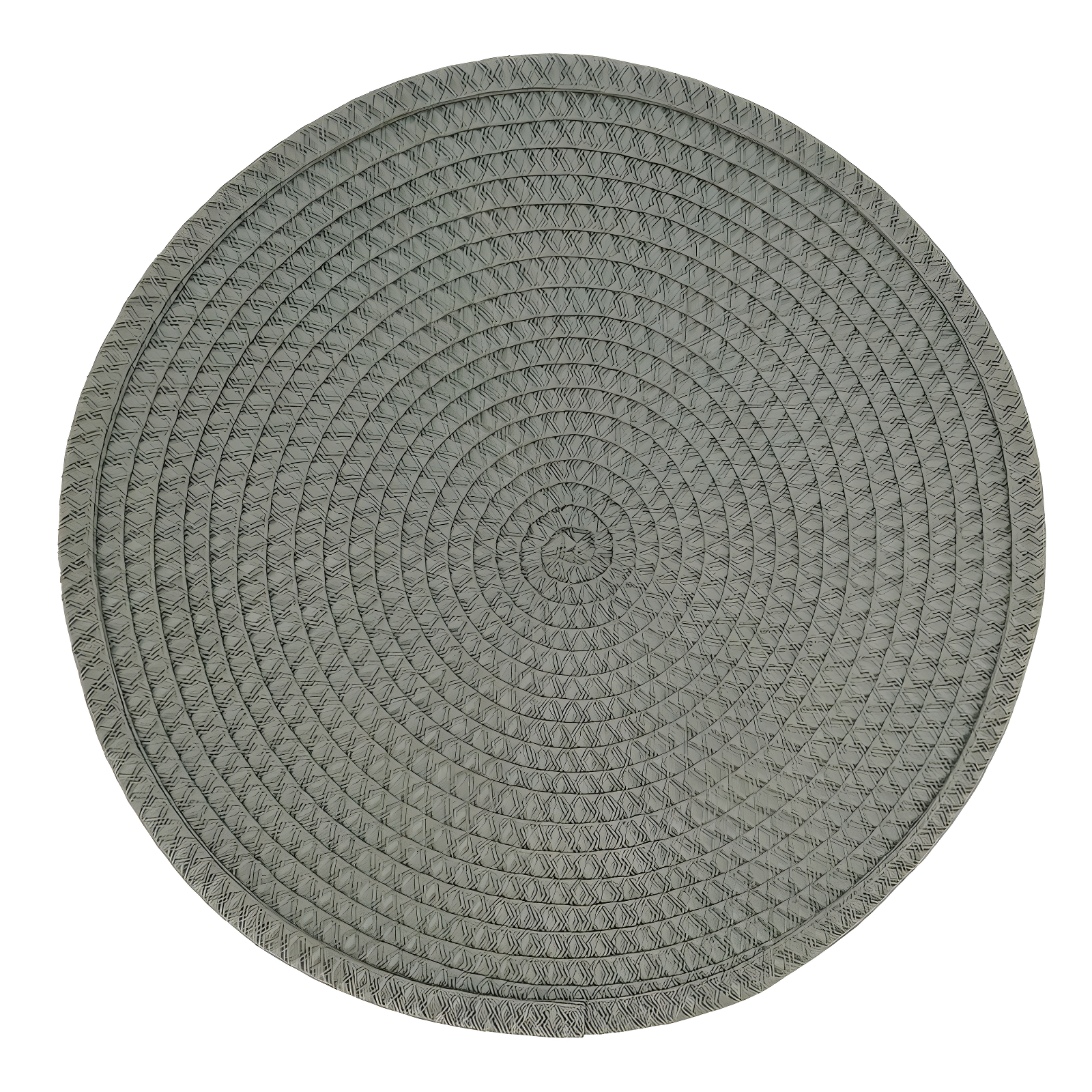 Saro Lifestyle Round Design Table Mats, Mint, (Set of 4 pcs)