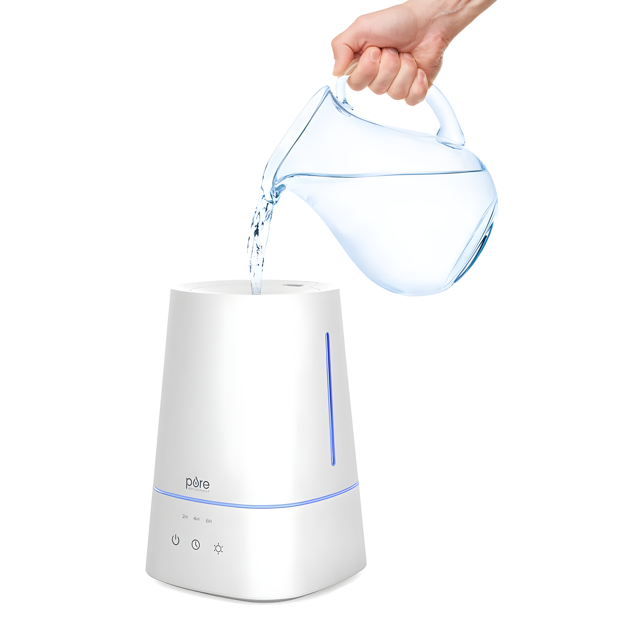 Pure Enrichment Pure Enrichment Hume 3.7 Gallons Cool Mist Ultrasonic Tabletop Humidifier for 300 Cubic Feet