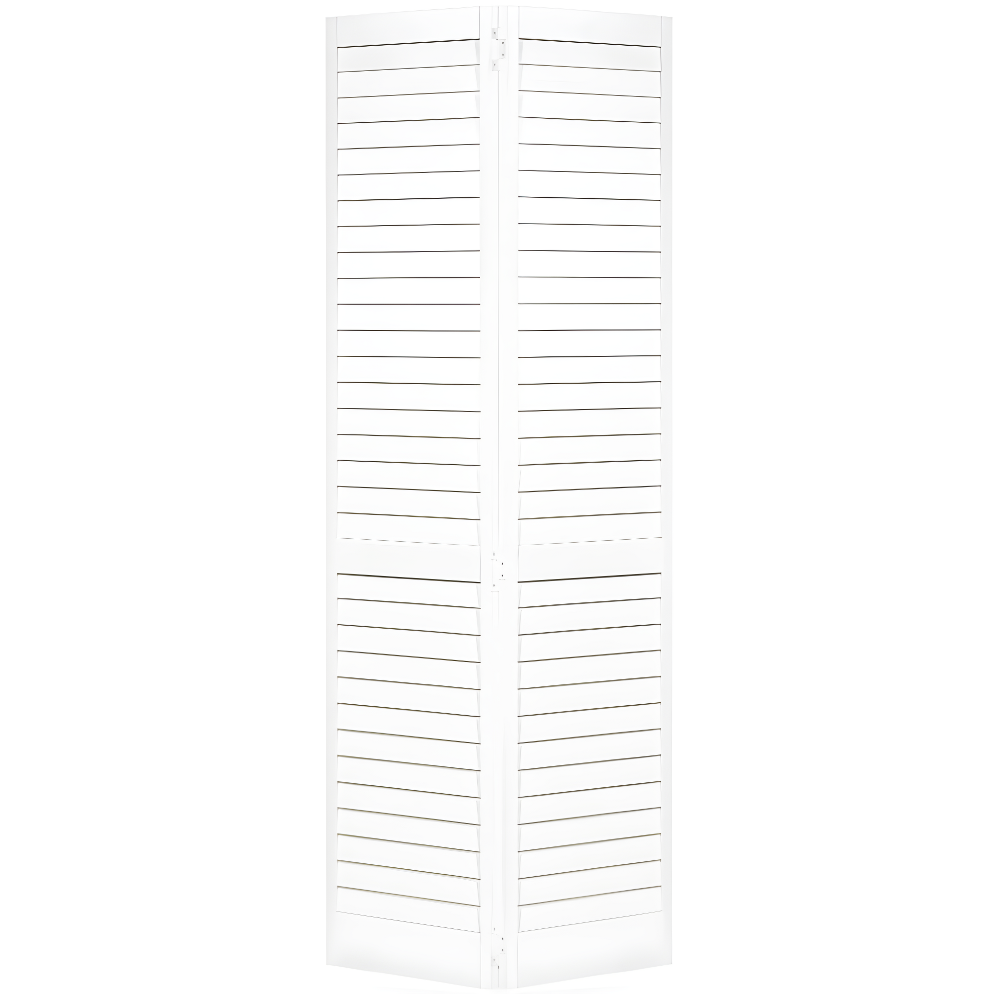 Kimberly Bay Louvered Wood Painted Plantation Bi-Fold Door