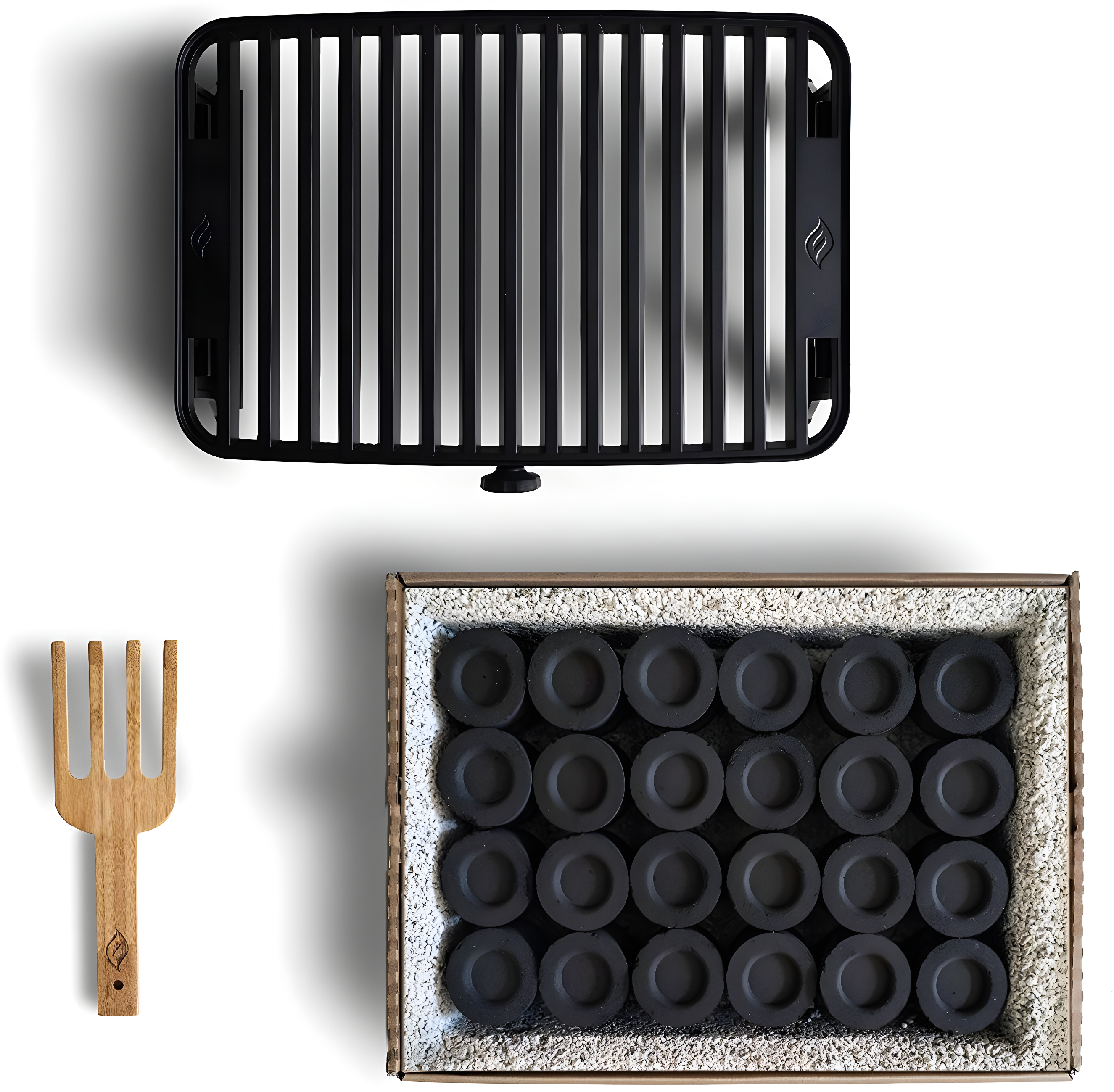 Fire & Flavor HERO Grill Kit Ultra-Portable Easy Instant Light Charcoal Grilling for Tailgating