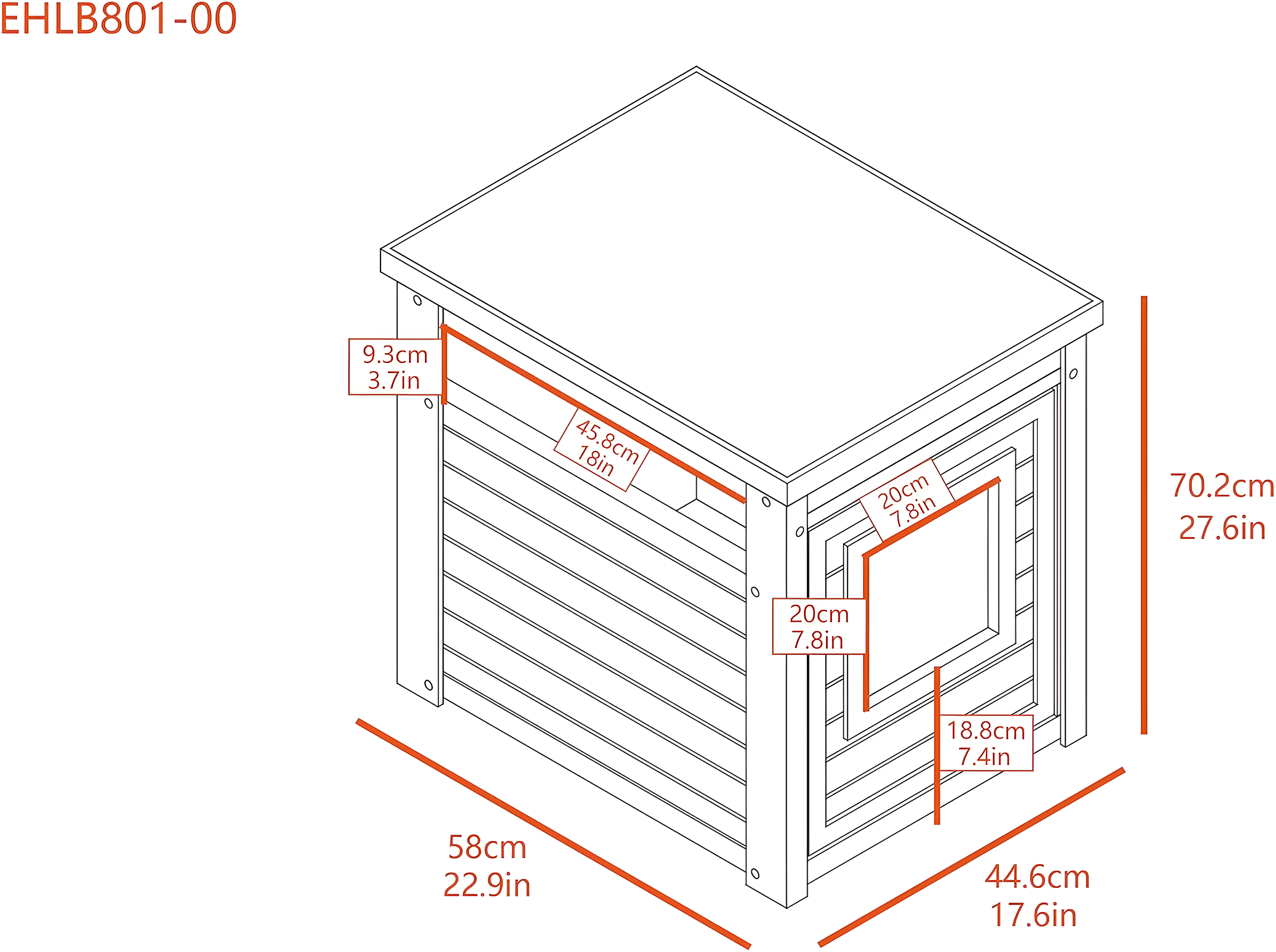 ECOFLEX® Litter Loo® Litter Box Enclosure End Table