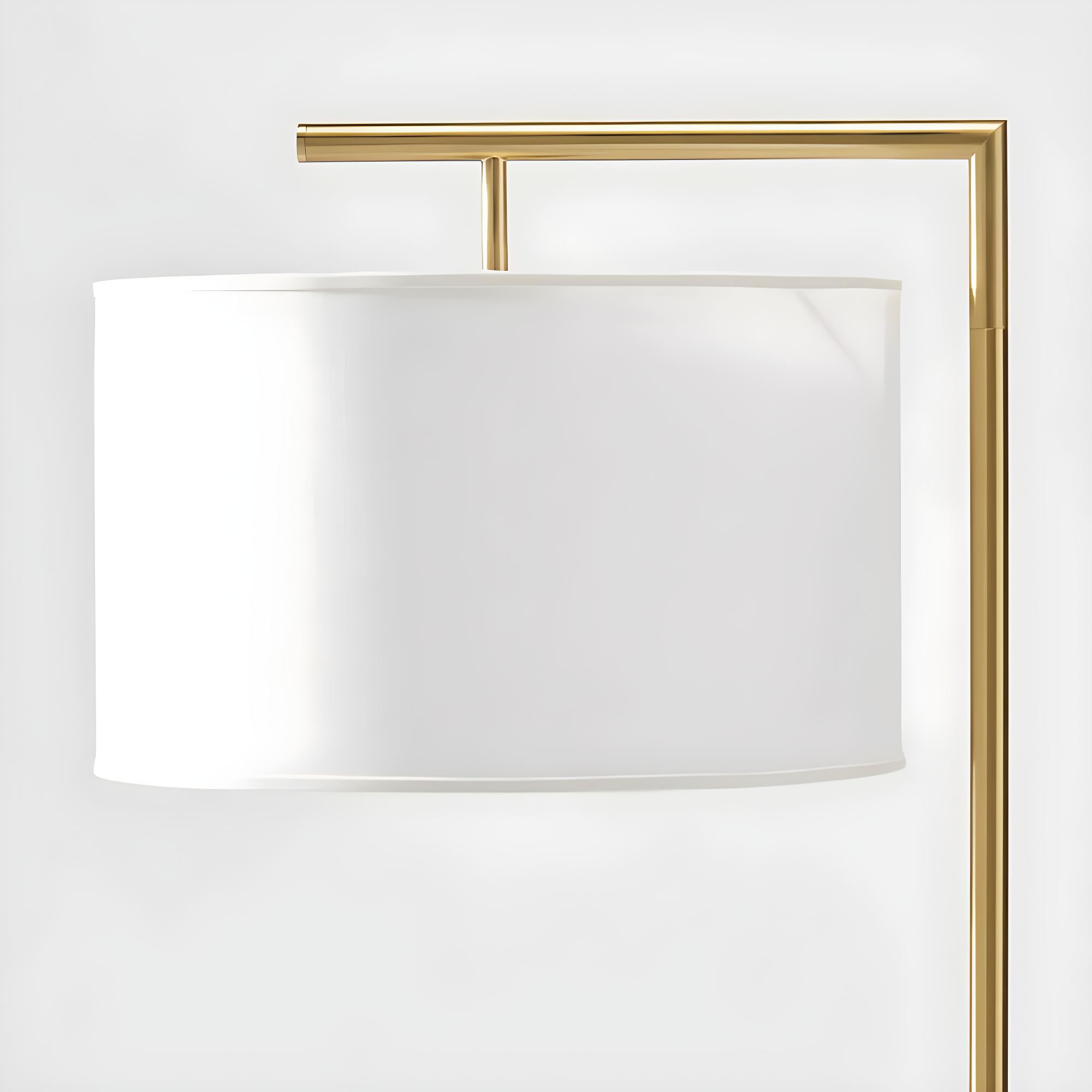 Montage Modern 60 in. Mid-Century Modern LED Floor Lamp with Fabric Drum Shade