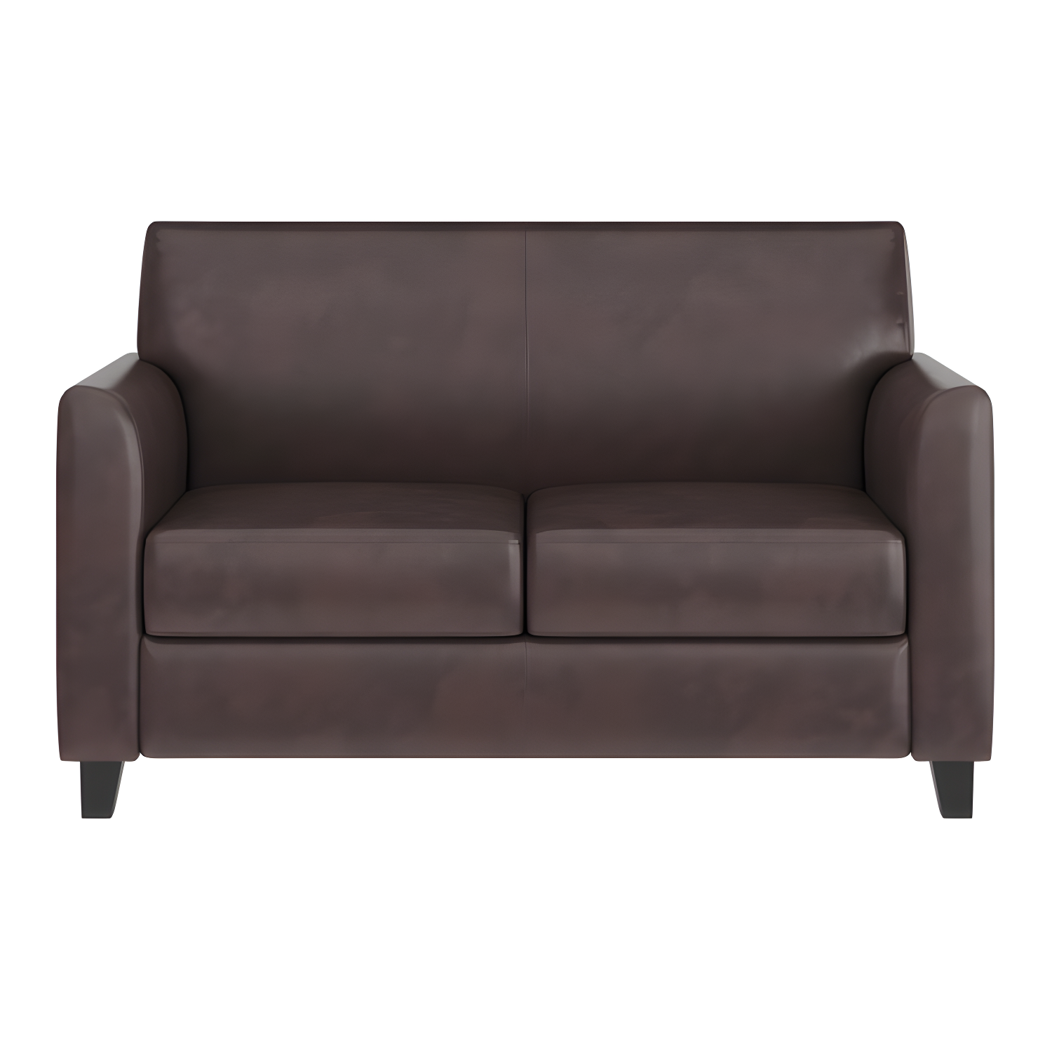 Hercules Junkersfeld 52" Modern LeatherSoft Upholstered Reception Loveseat by Flash Furniture