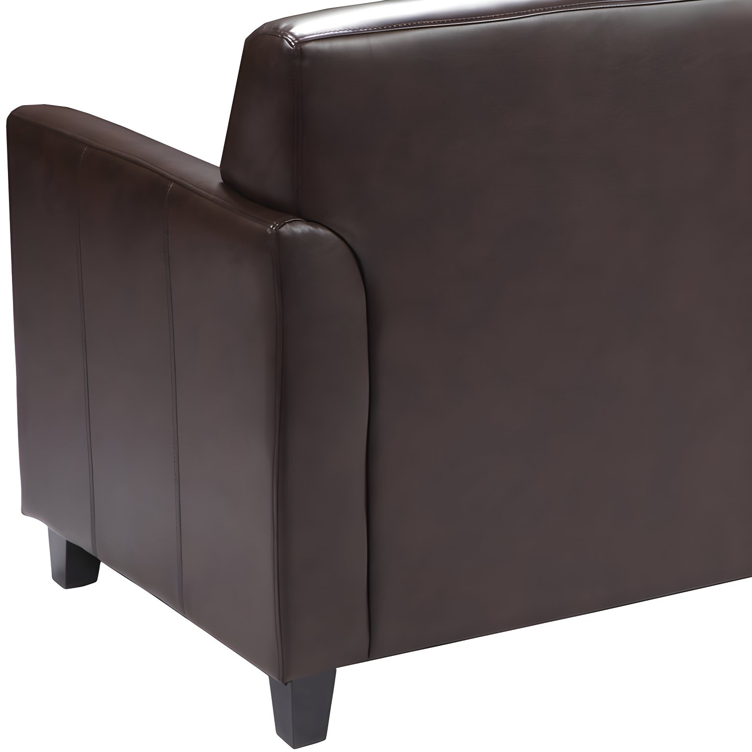 Hercules Junkersfeld 52" Modern LeatherSoft Upholstered Reception Loveseat by Flash Furniture