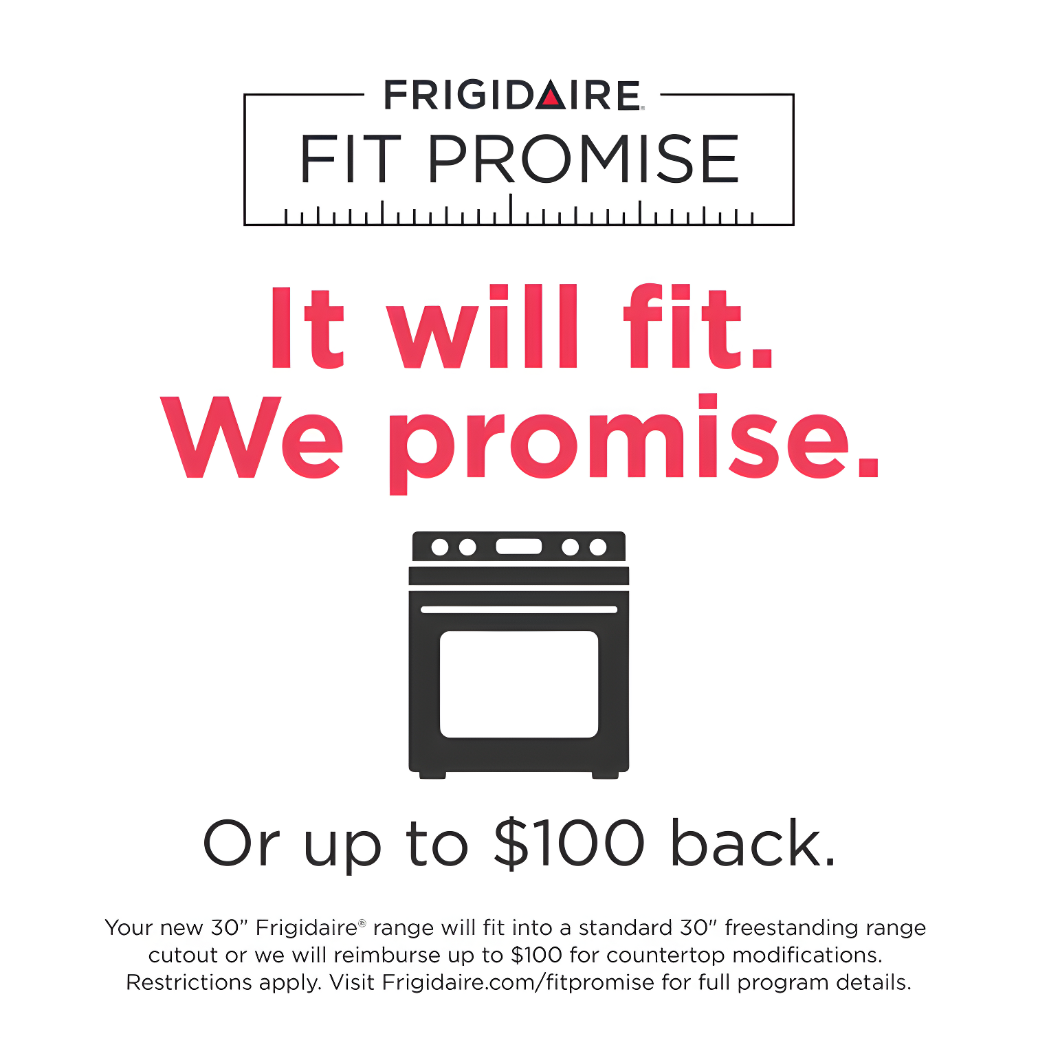 Frigidaire 30" Front Control Induction Range With Total Convection