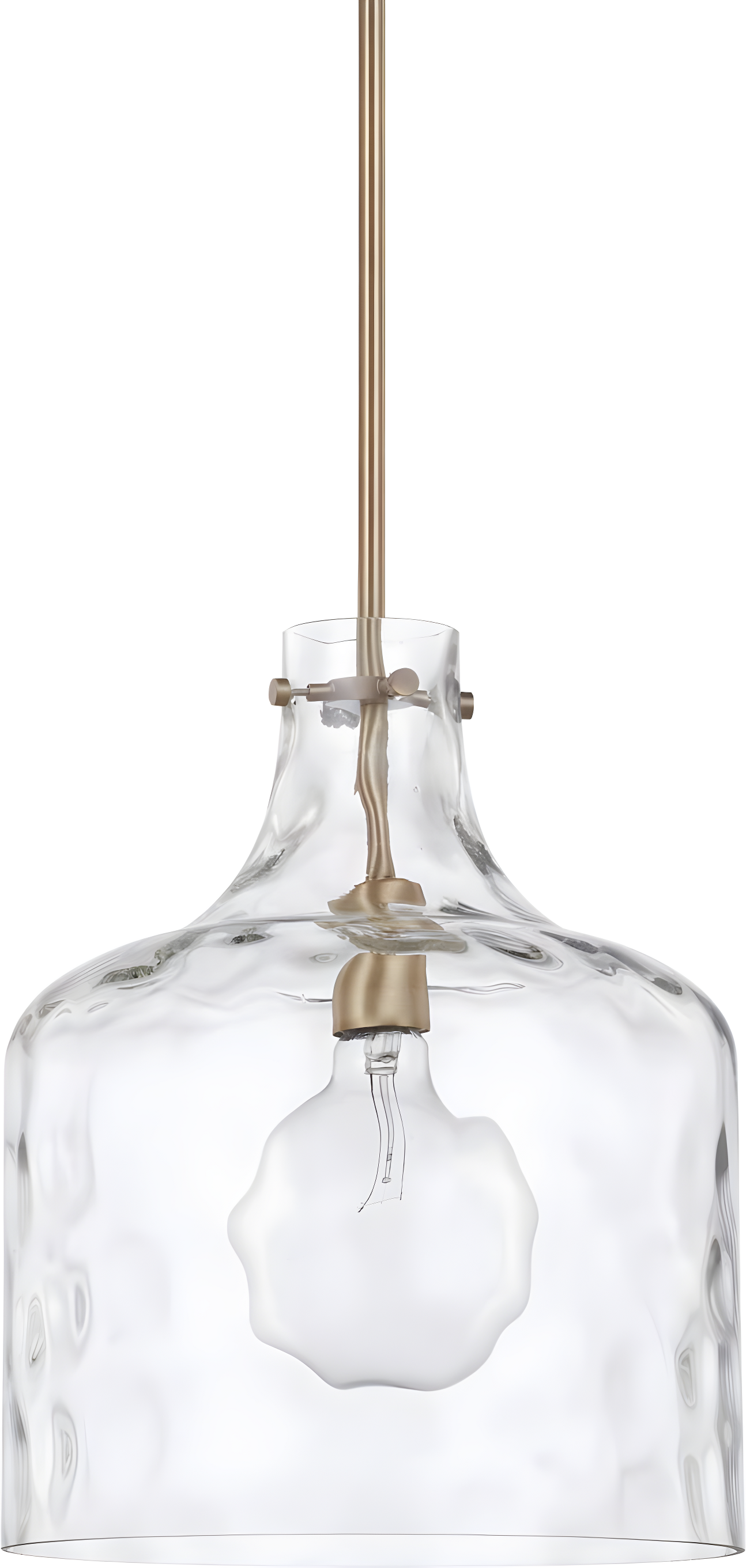 Capital Lighting 325717 1 Light 15" Tall Pendant - Brass