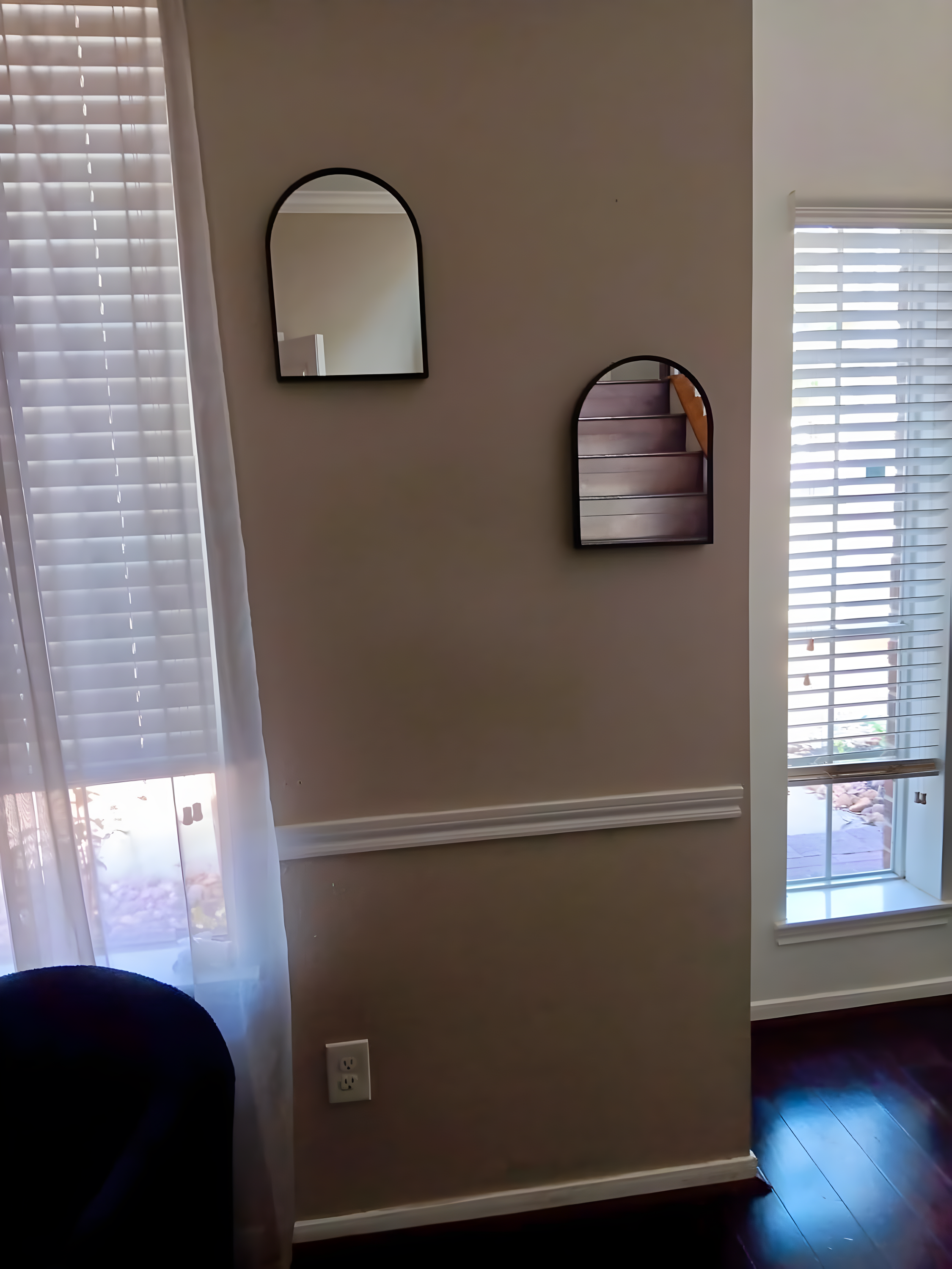 10X13 Inch Black Small Arched Mirror For Bathroom Vanity Mirror Or Wall Decor Arch Mirror Brushed Metal Frame Wall Mounted Mirror For Bathroom Livingroom Bedroom Entryway