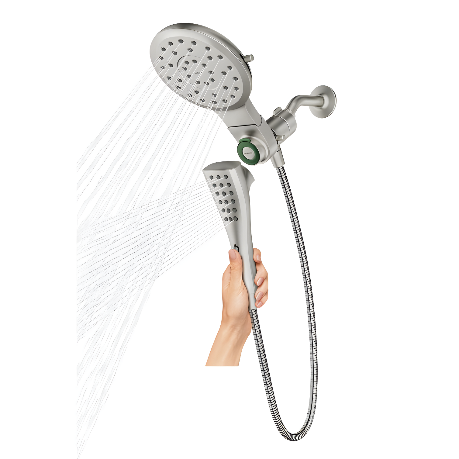 Verso 2.5 GPM Rainshower/Handshower Combination with Infiniti Dial and Magnetix Docking