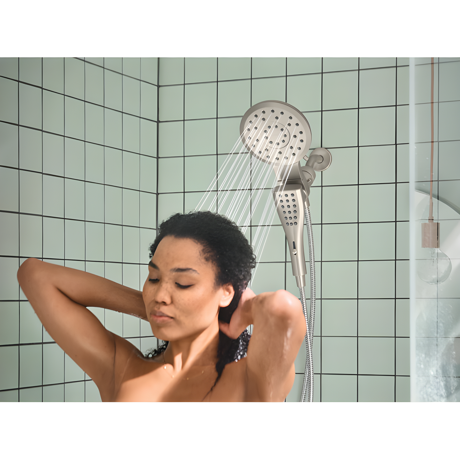 Verso 2.5 GPM Rainshower/Handshower Combination with Infiniti Dial and Magnetix Docking