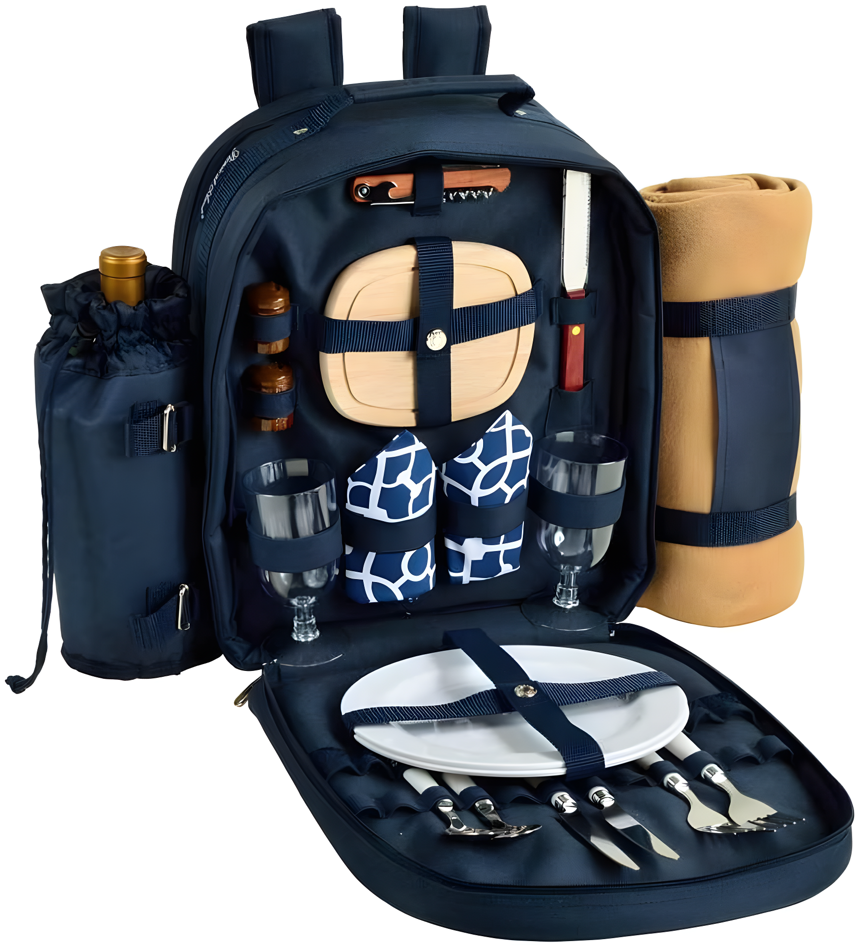 Picnic at Ascot Trellis Polyester Picnic Backpack