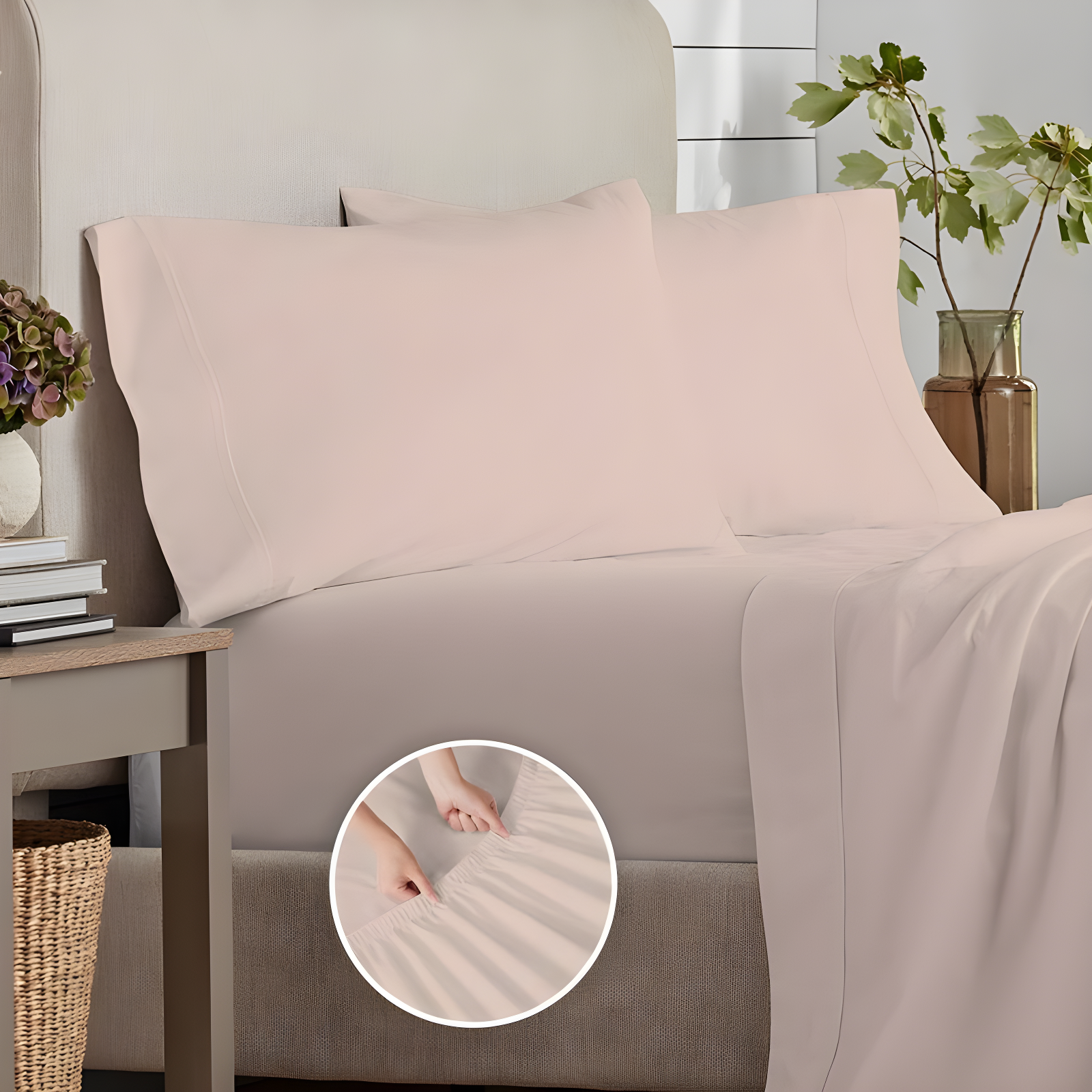 100% Cotton 400TC Cool & Crisp Sheet Set