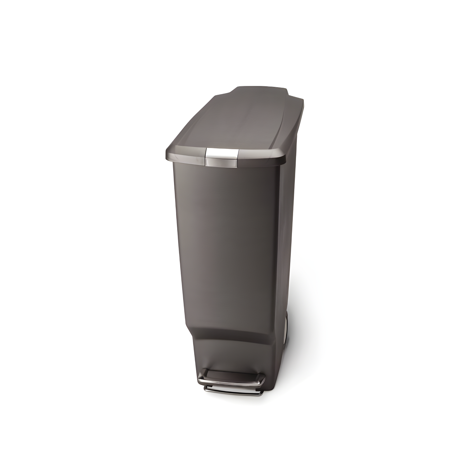 simplehuman 40 Liter / 10.6 Gallon Slim Kitchen Step Trash Can with Secure Slide Lock, Plastic