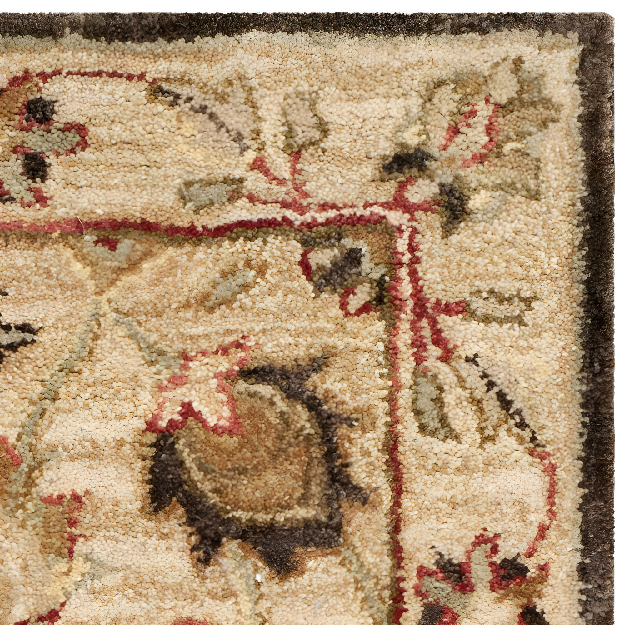 Antiquity AT812 Hand Tufted Indoor Runner Rug - Beige/Beige - 2'3"x8' - Safavieh