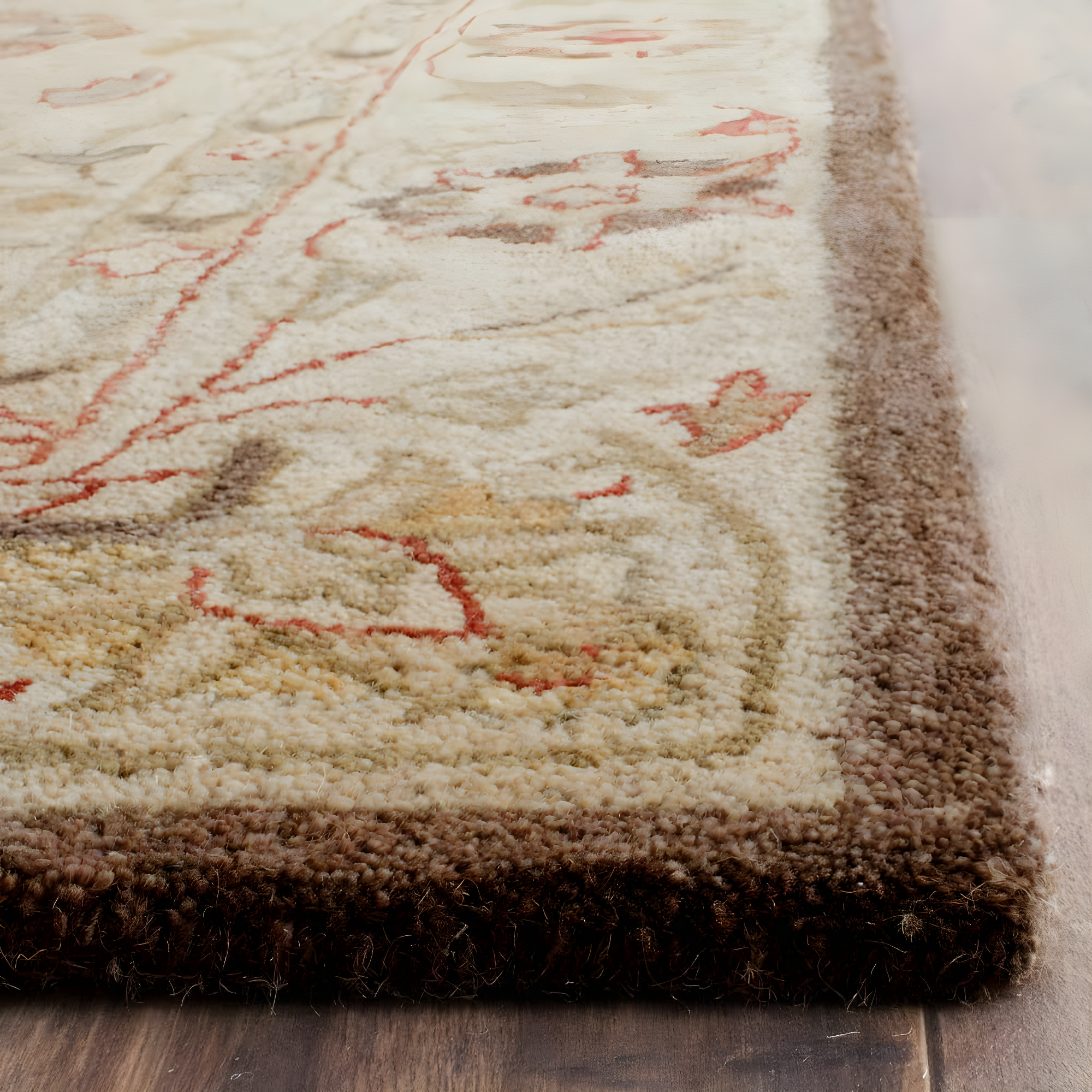 Antiquity AT812 Hand Tufted Indoor Runner Rug - Beige/Beige - 2'3"x8' - Safavieh