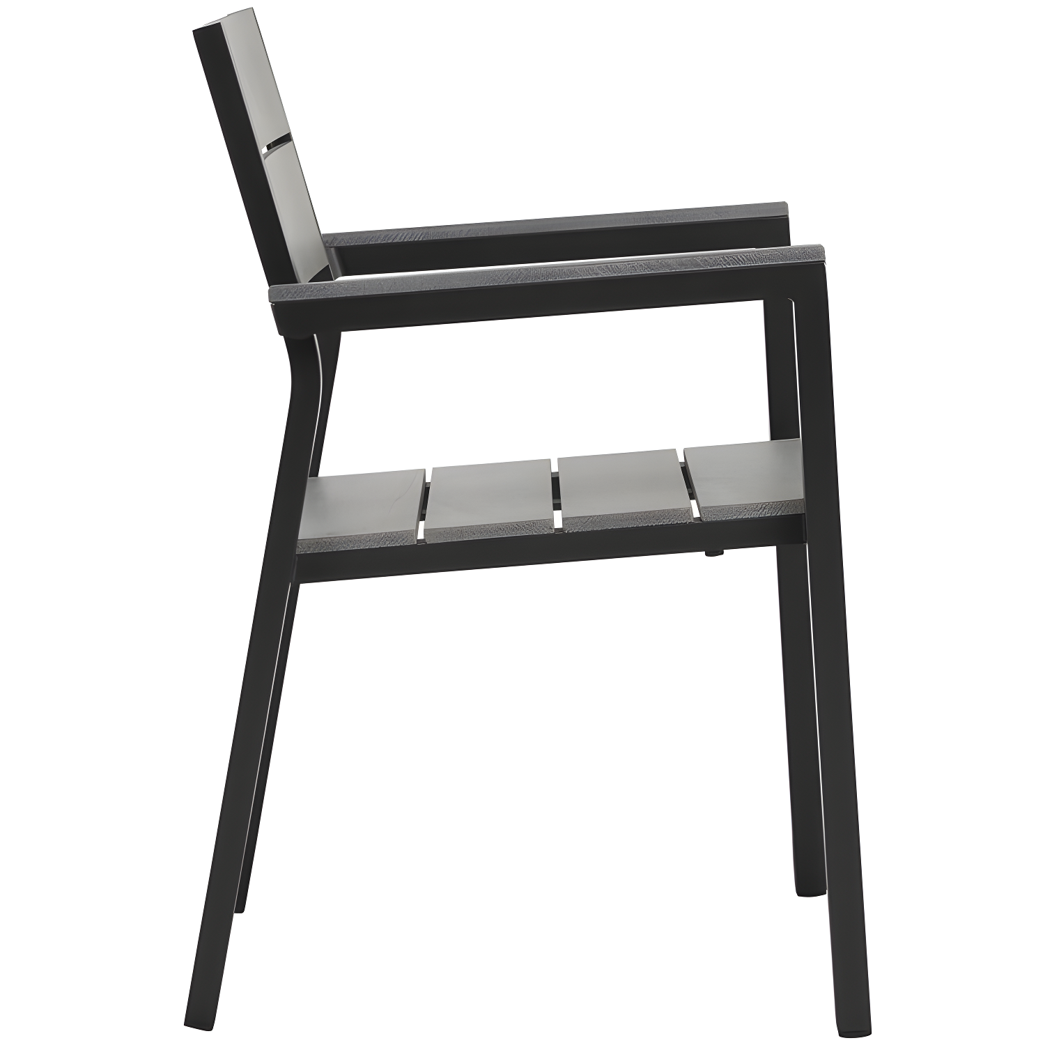 Modway Maine Aluminum Outdoor Patio Two Arm Chairs
