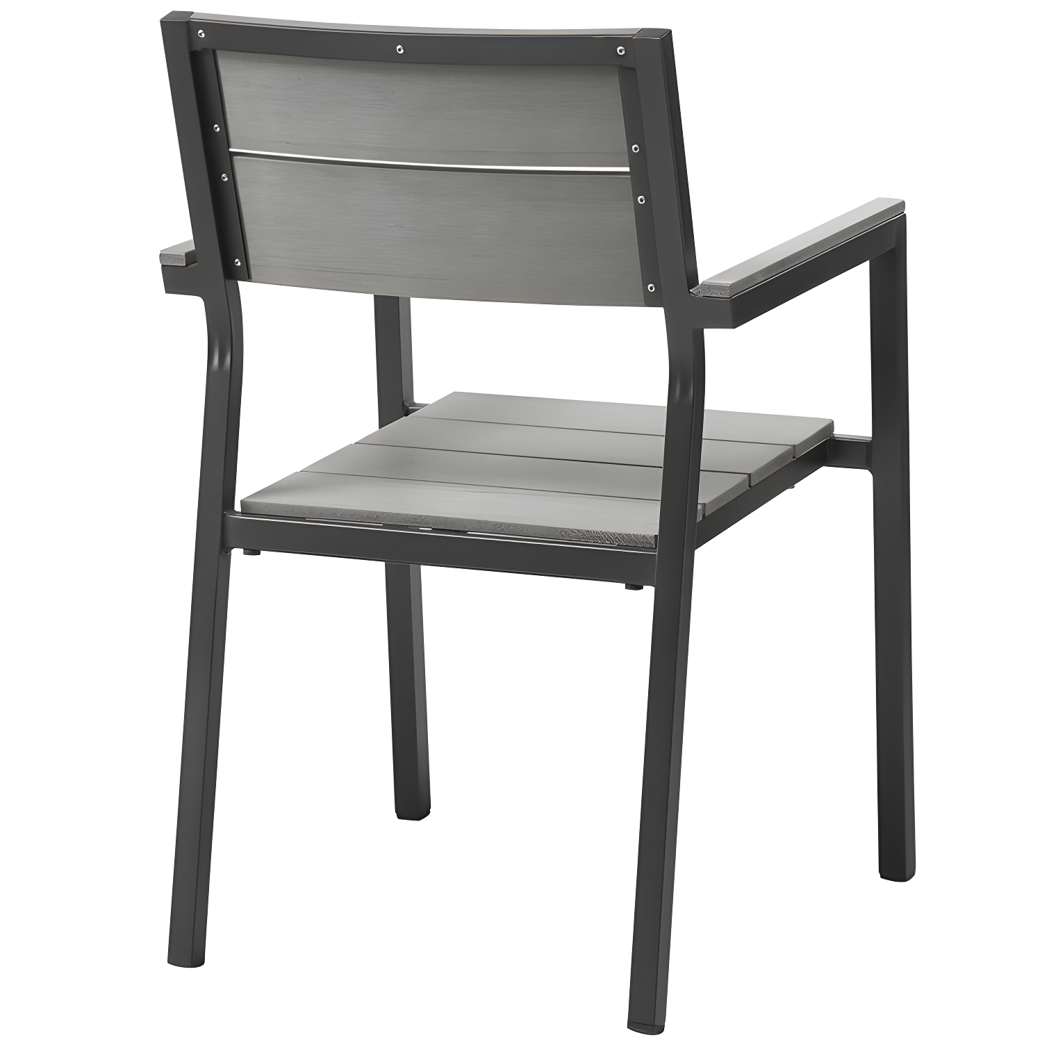Modway Maine Aluminum Outdoor Patio Two Arm Chairs