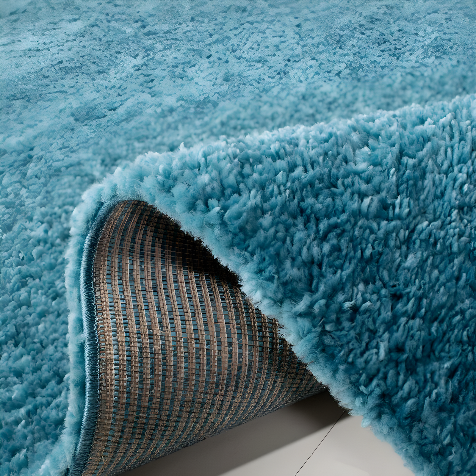 August Shag 900 AUG900 Power Loomed Indoor Area Rug - Turquoise - 8'x10' - Safavieh