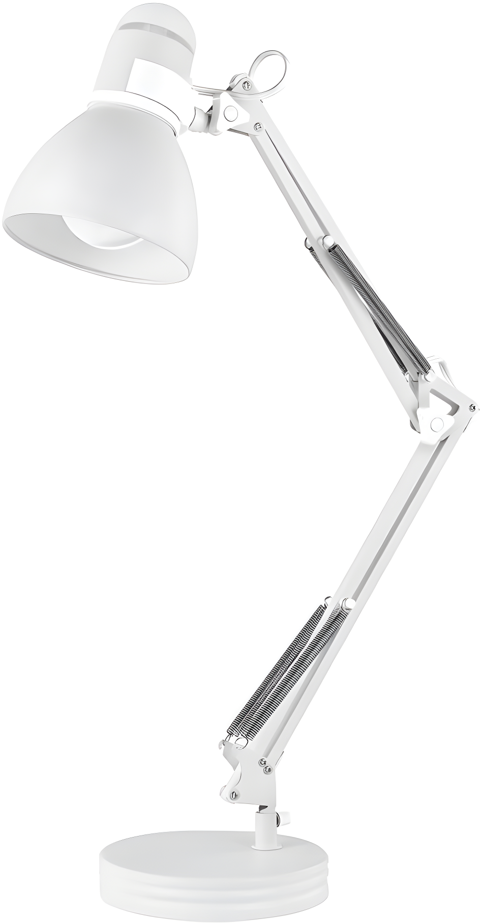 28" Architect Swing Arm Kids' Desk Lamp Matte White - Globe Electric: UL Listed, Metal Shade, 60W Max