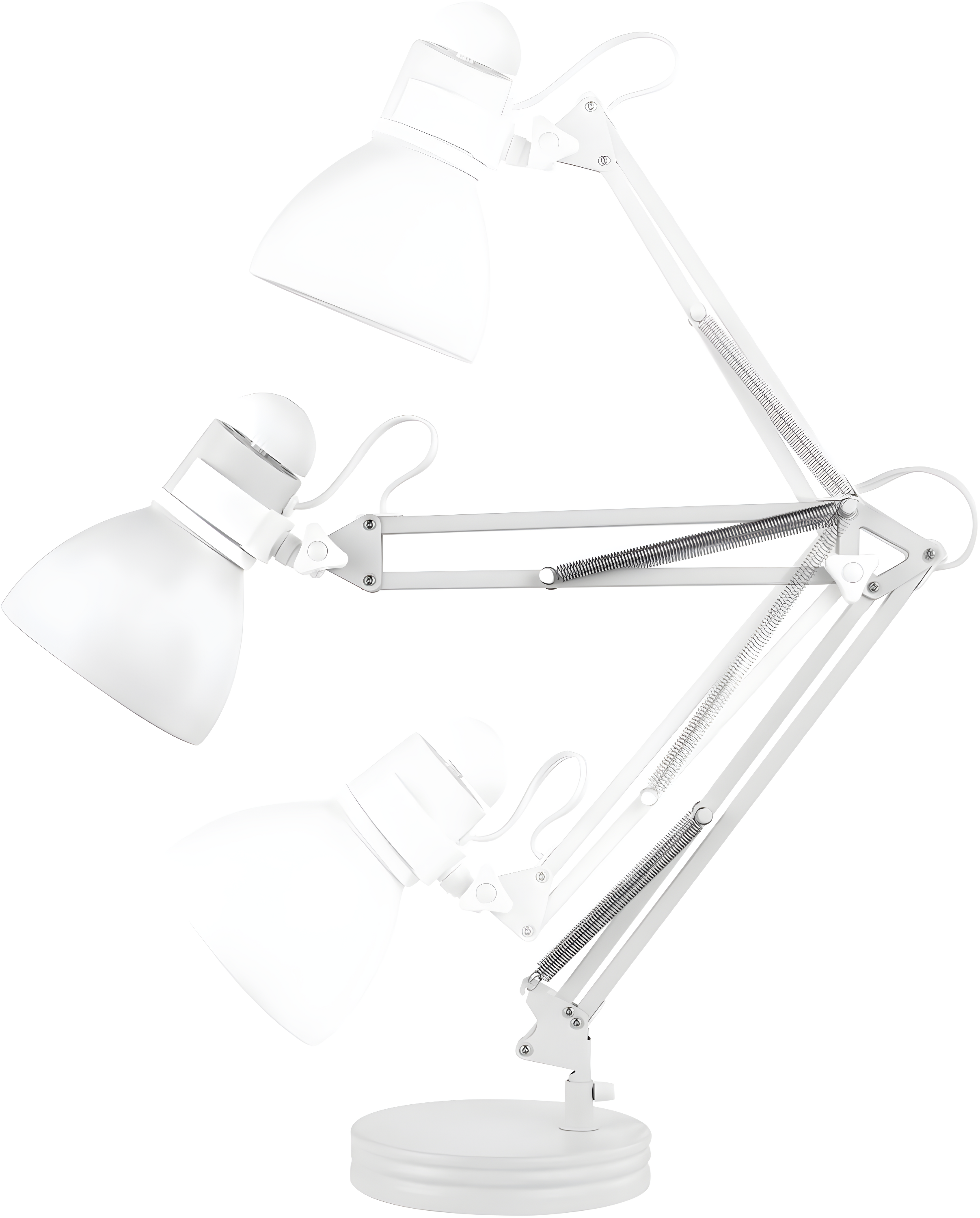 28" Architect Swing Arm Kids' Desk Lamp Matte White - Globe Electric: UL Listed, Metal Shade, 60W Max