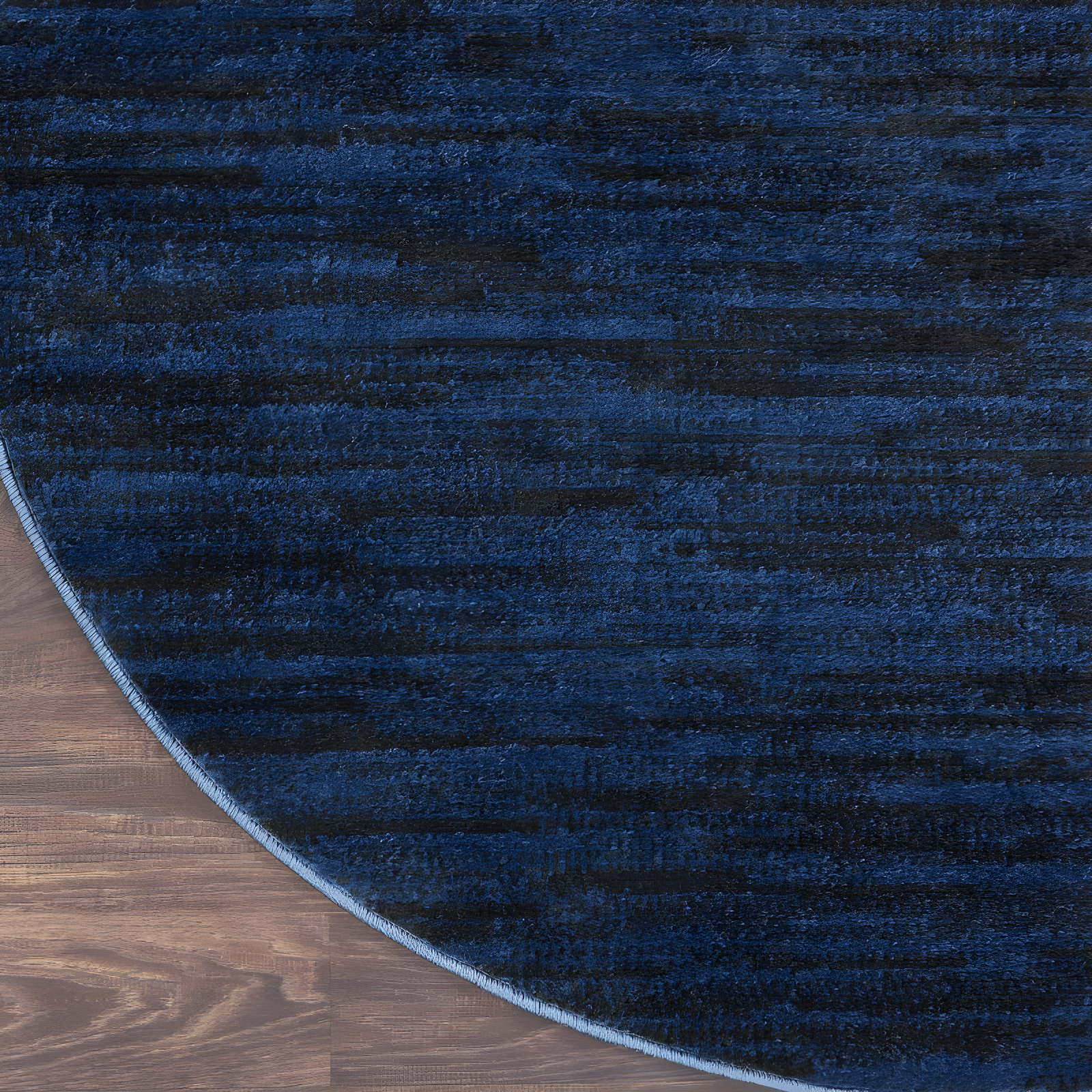 Nourison Nourison Essentials NRE01 Indoor/outdoor Area Rug - Midnight Blue 4' x round