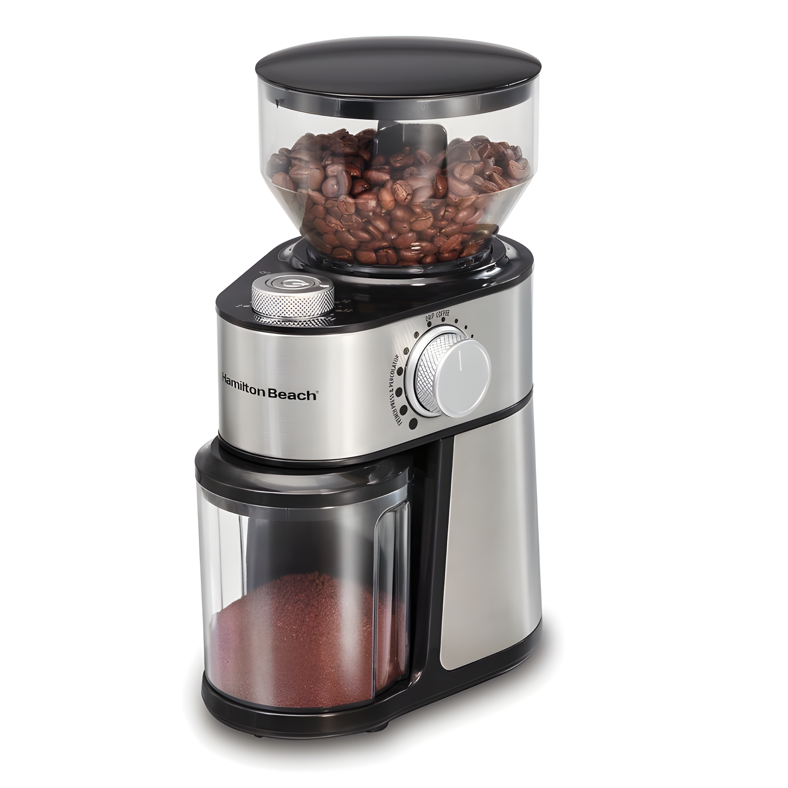Hamilton Beach® Burr Coffee Grinder Stainless Steel Housing