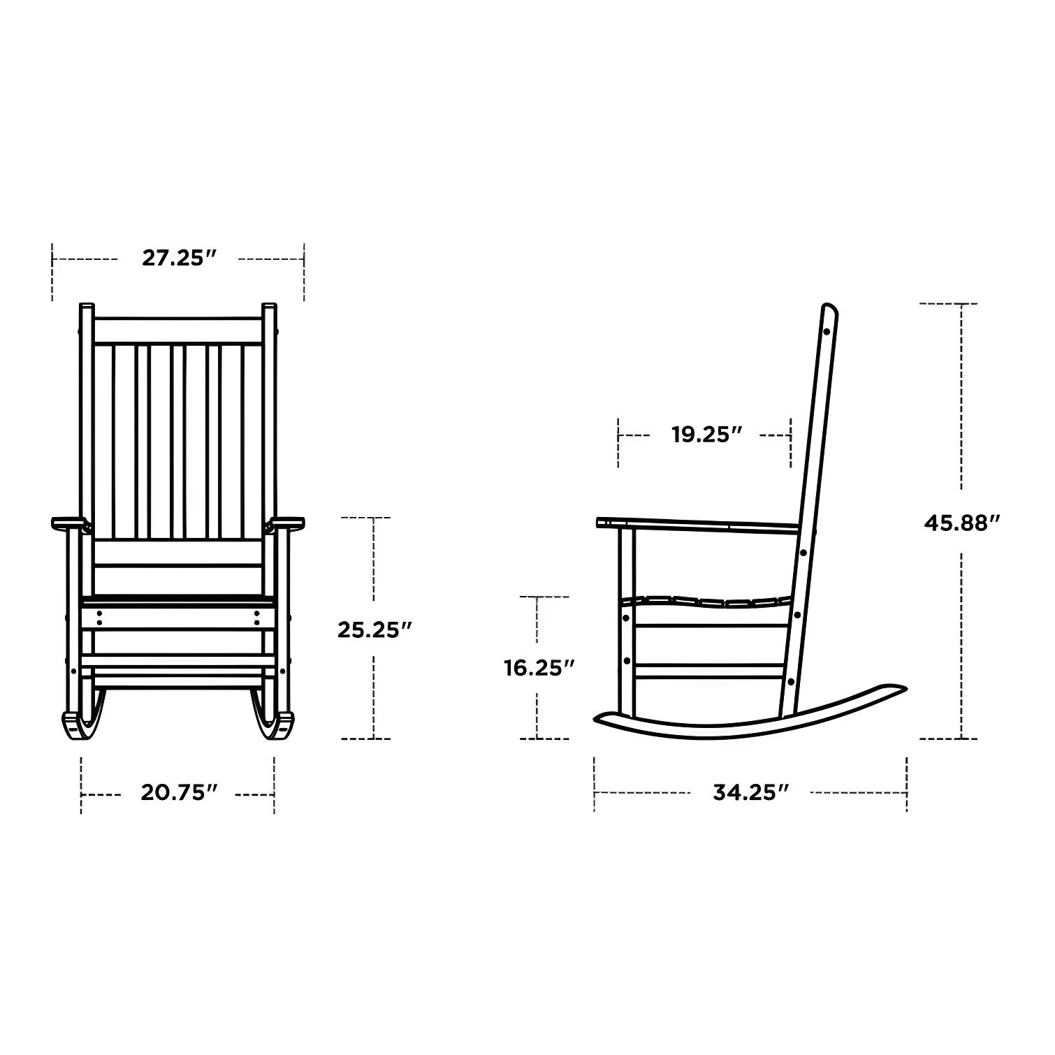 Vineyard Porch Rocking Chair