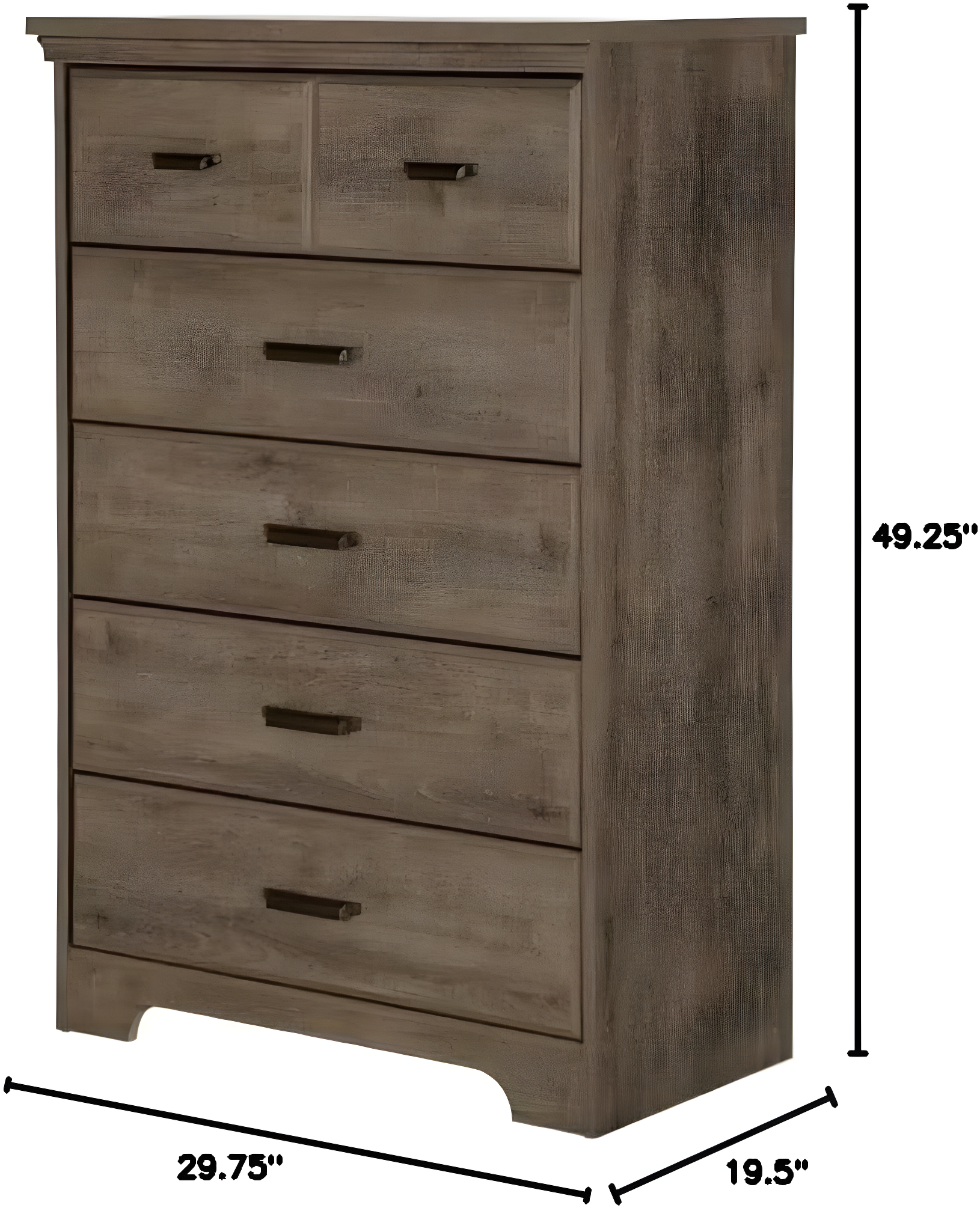 Versa 5 Drawer Chest
