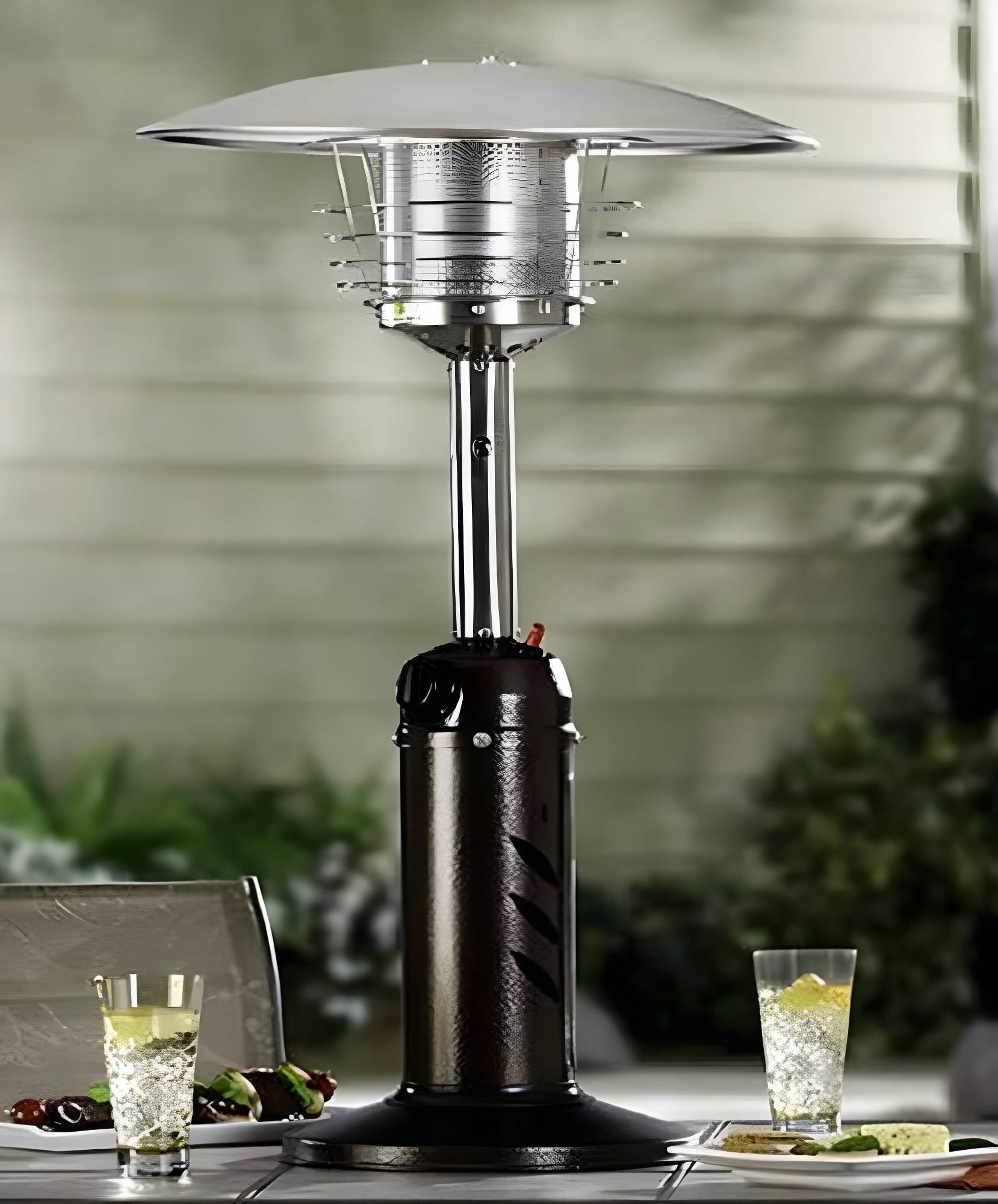 Arlmont & Co. Miceli 11000 Stainless Steel Propane Tabletop Patio Heater