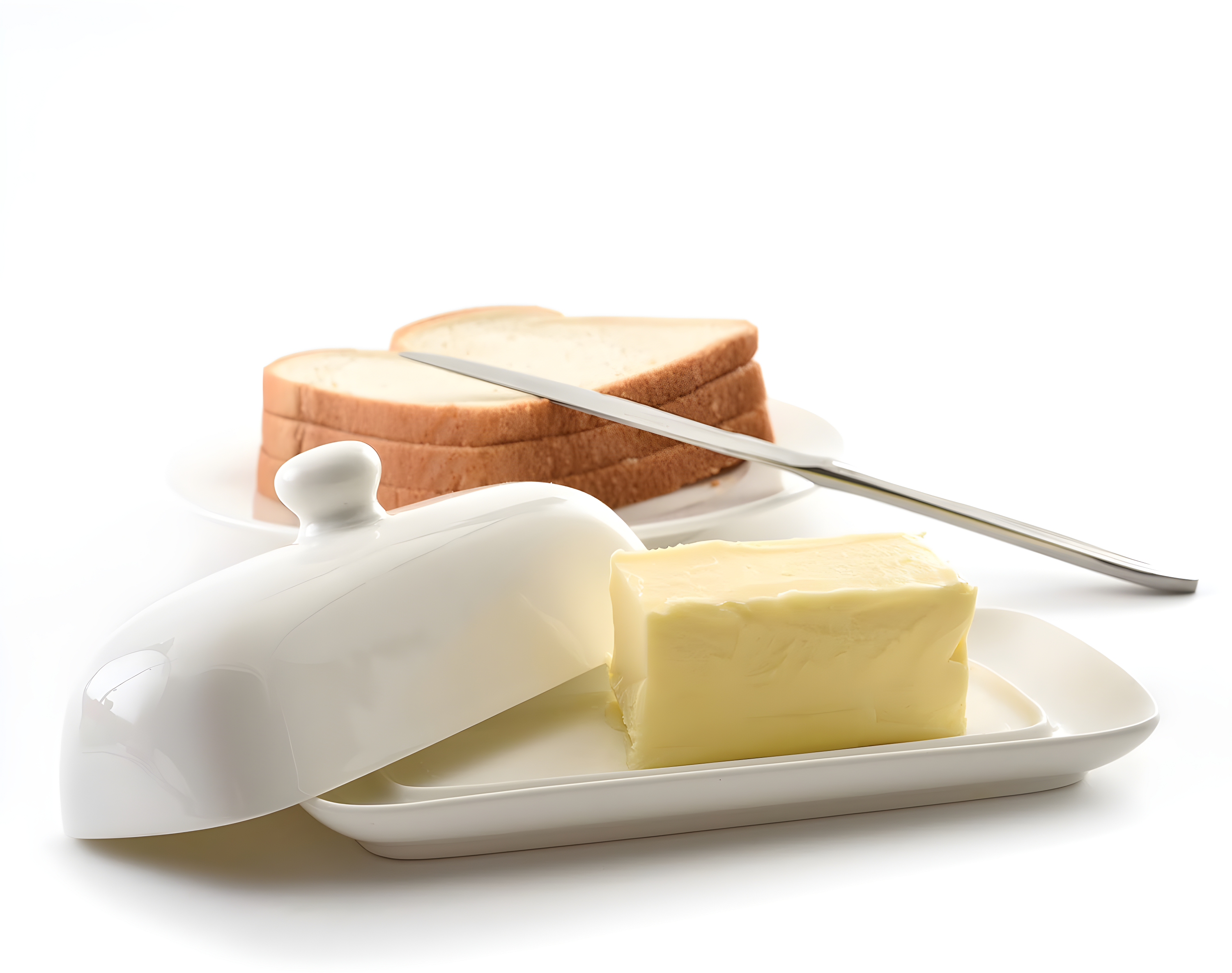 Norpro 8370 Porcelain Butter Dish with Lid
