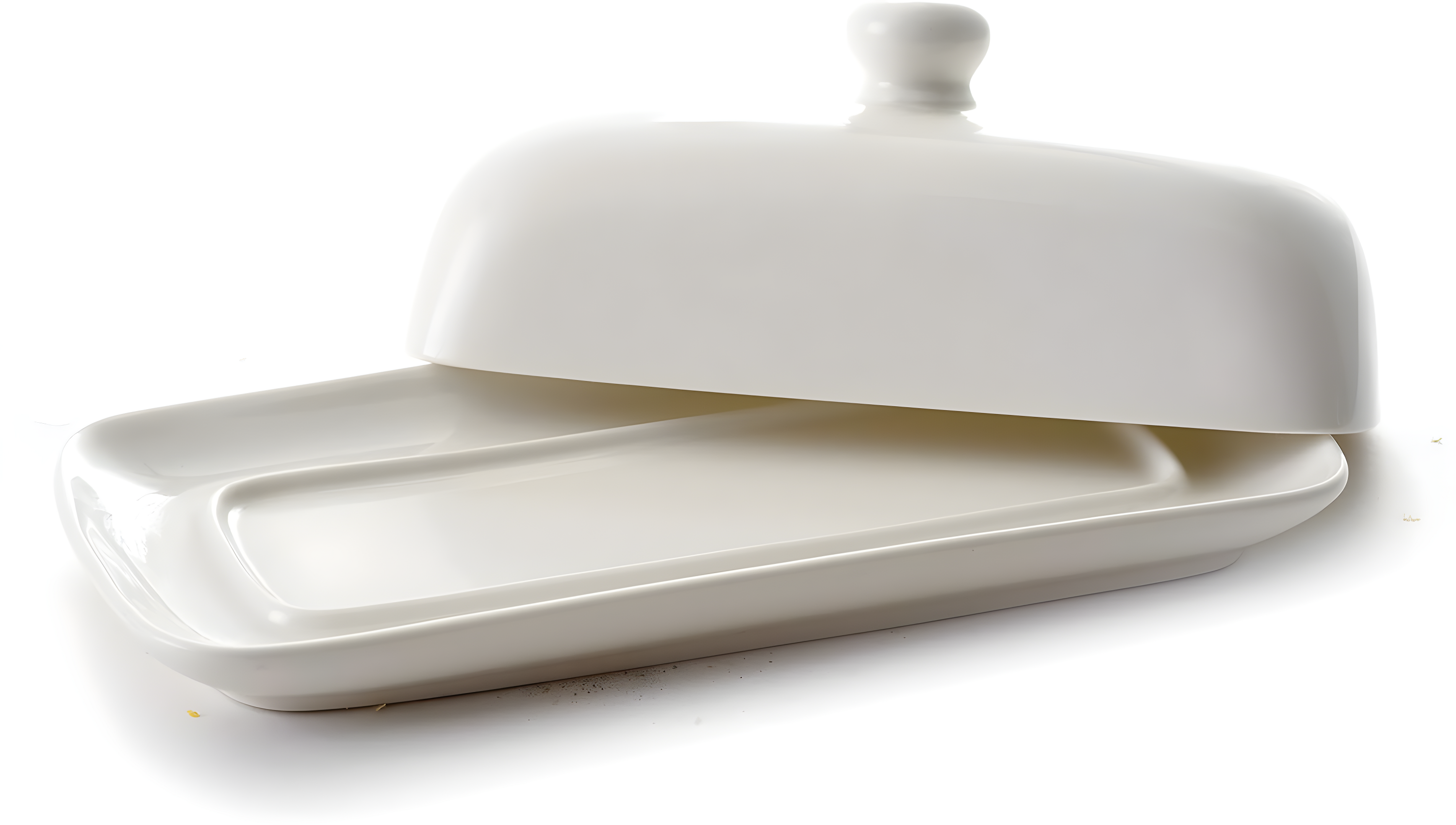 Norpro 8370 Porcelain Butter Dish with Lid