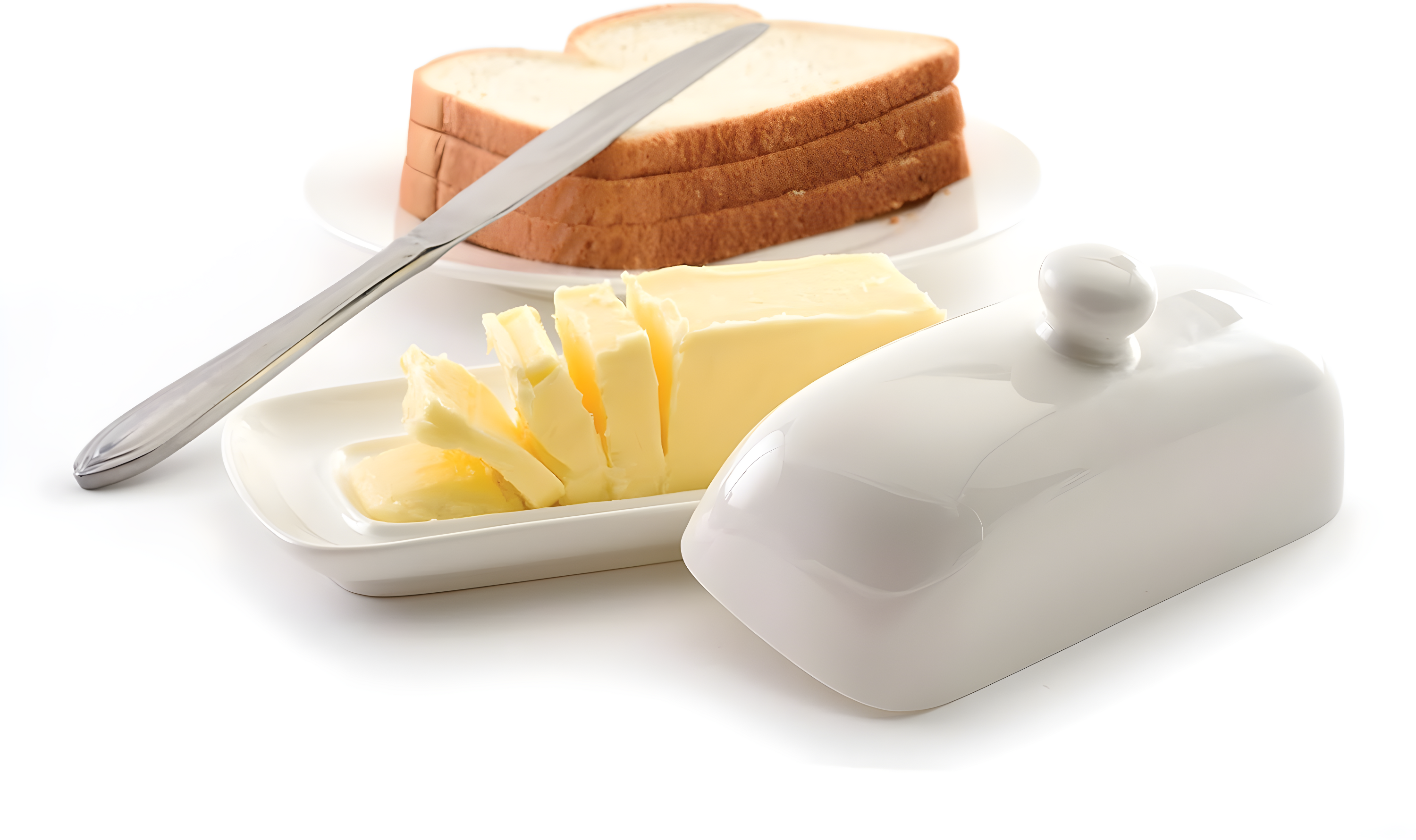 Norpro 8370 Porcelain Butter Dish with Lid