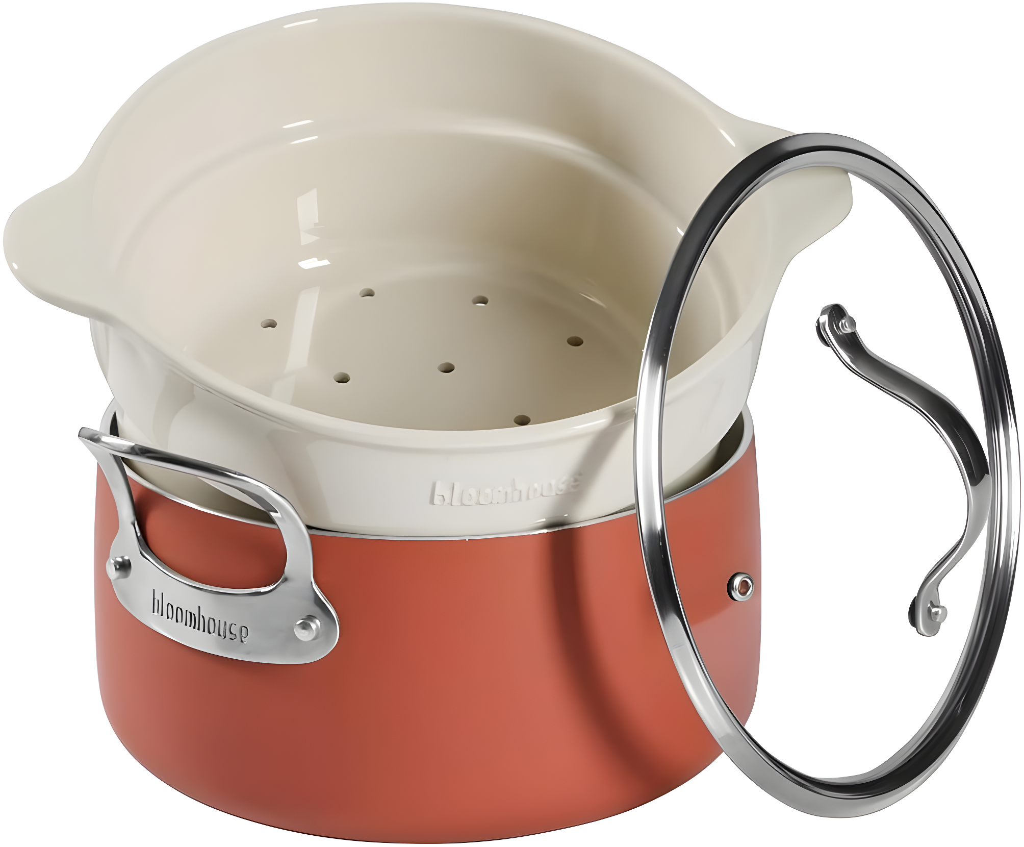 bloomhouse 6 Quarts Non-Stick Aluminum Round Dutch Set