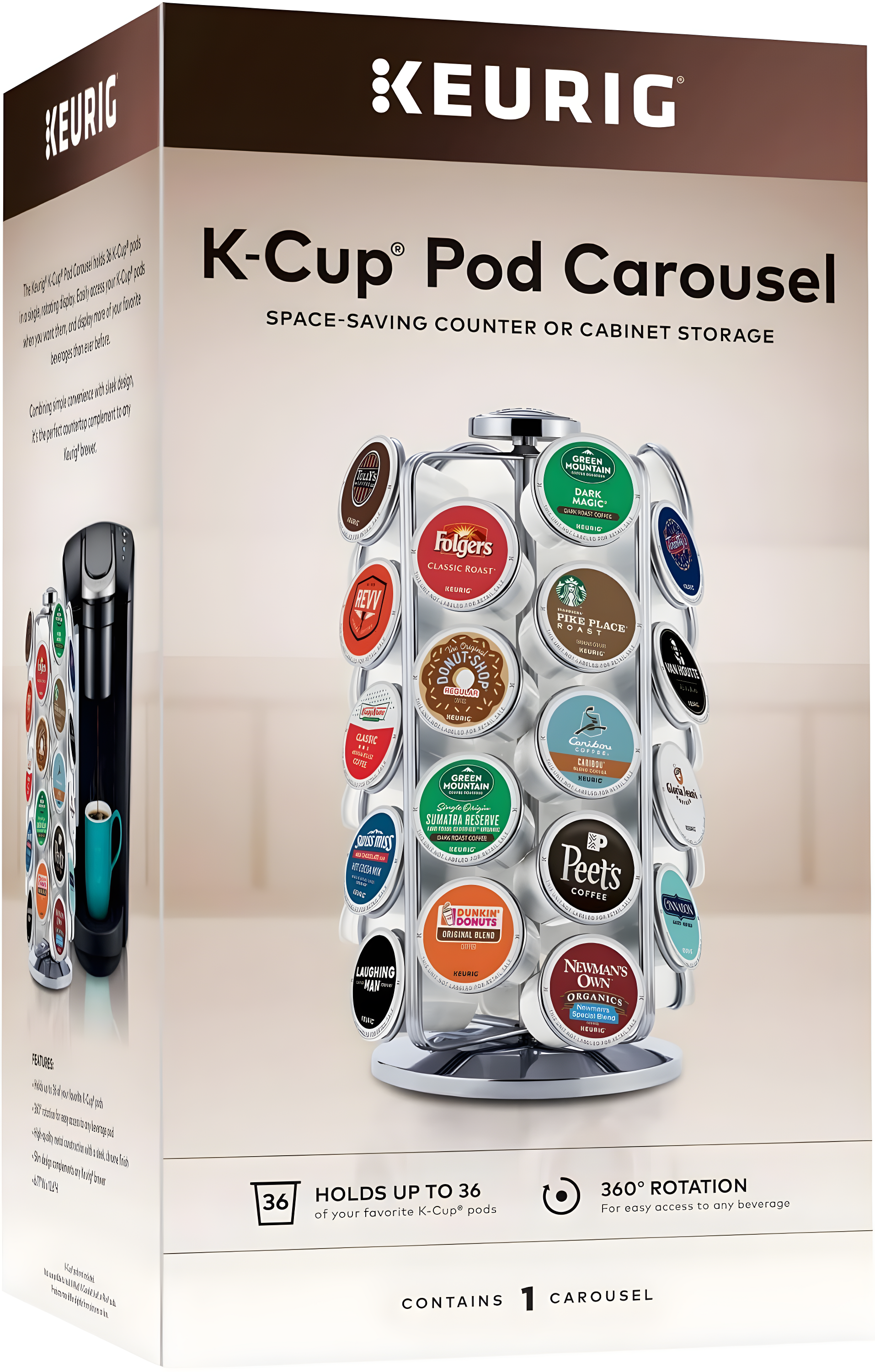 Keurig Keurig Coffee Pod Storage Carousel, Holds 36 K-Cup Pods