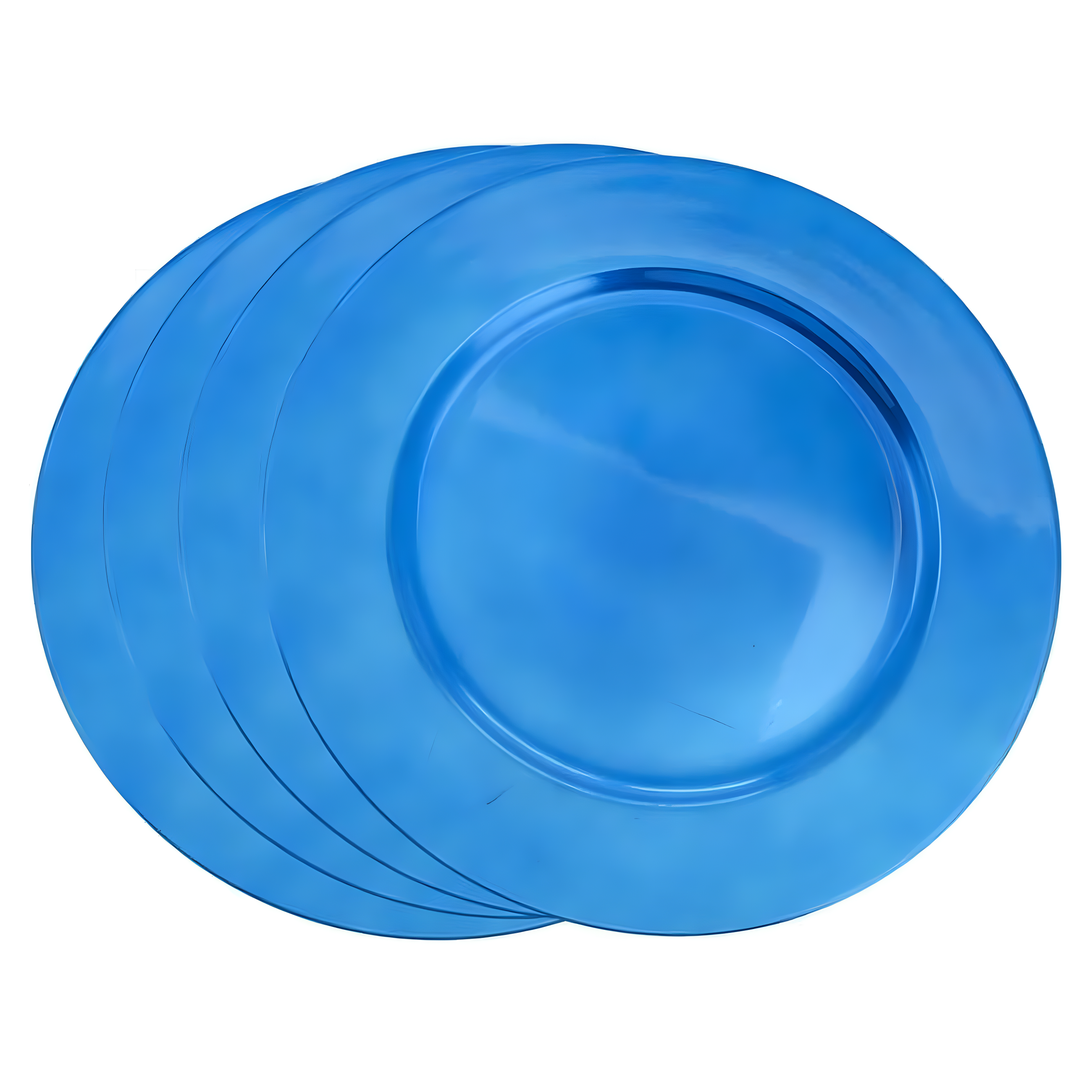Saro Lifestyle Classic Solid Color Charger Plates, Cobalt Blue, 13" Round