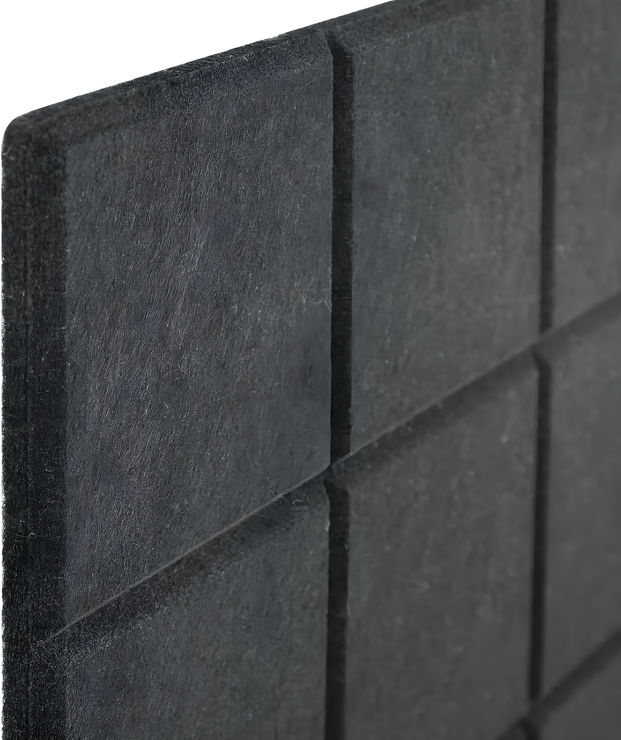 Large Cork Board Alternative 48" x 36", Black Bulletin Board, 12 Pack Felt Wall Tiles With 50 Pushpins, Pin Board Tack Board for Office (Dark Blue)
